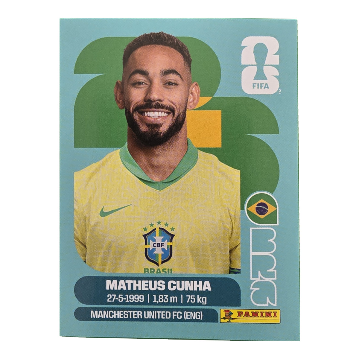 Matheus Cunha - Brasilien, FIFA WM 2026, Nr. BRA17