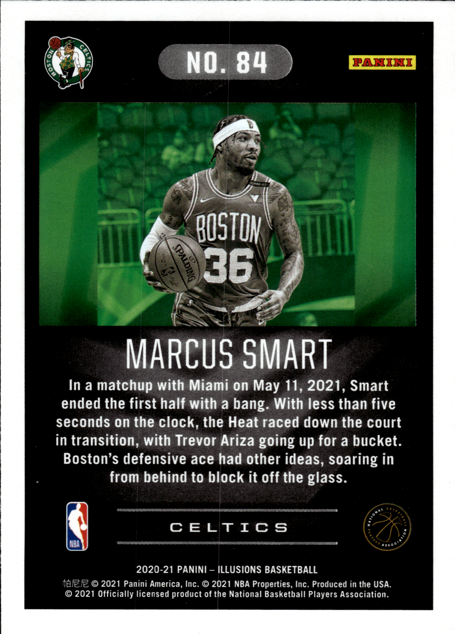 Marcus Smart - Panini Illusions Base Set 2020-21, Nr. 84 – Trophy Collection Orange