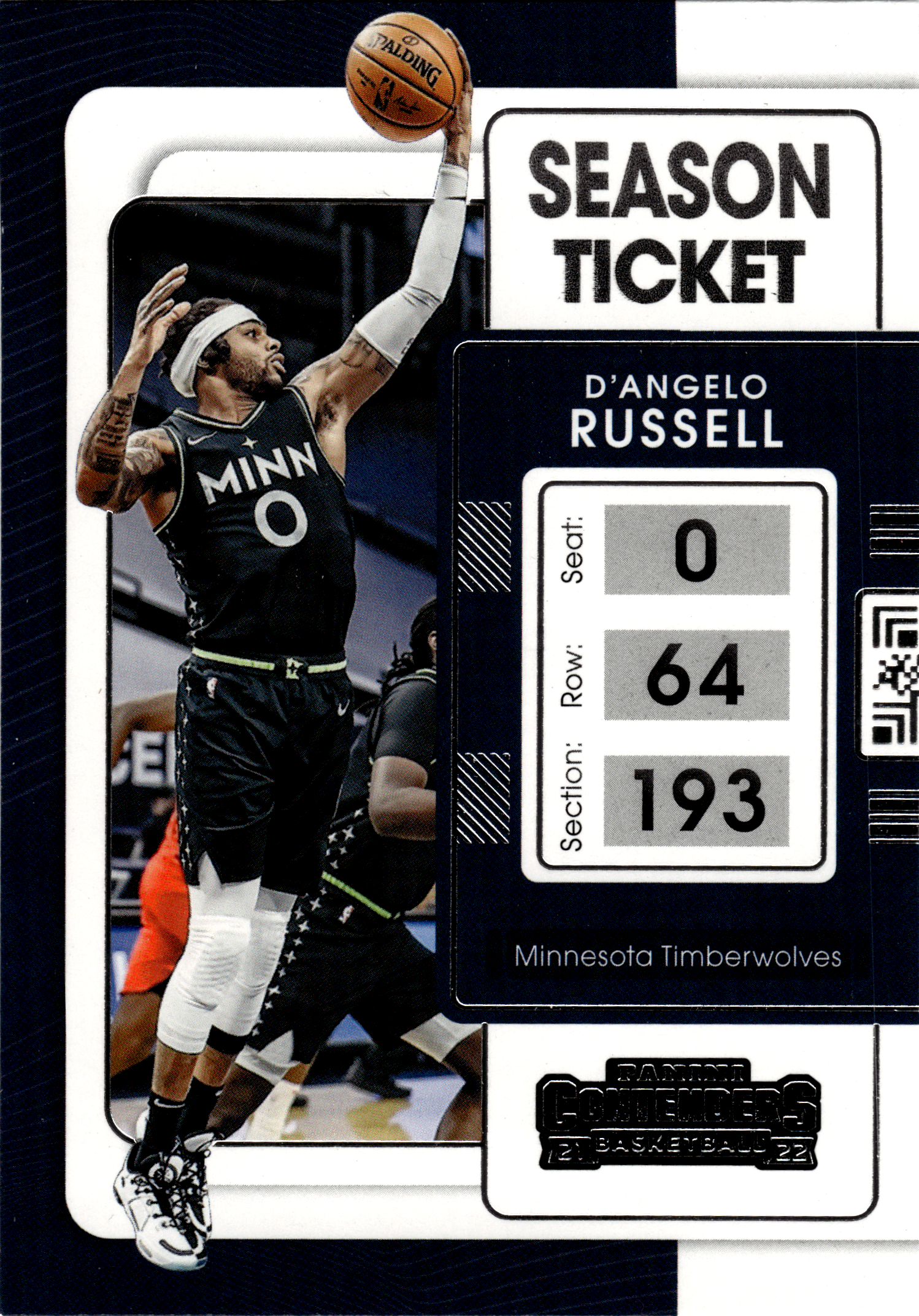 D'Angelo Russell - Panini Contenders Season Ticket 2021-22, Nr. 93 (Art.-Nr. SG103555)