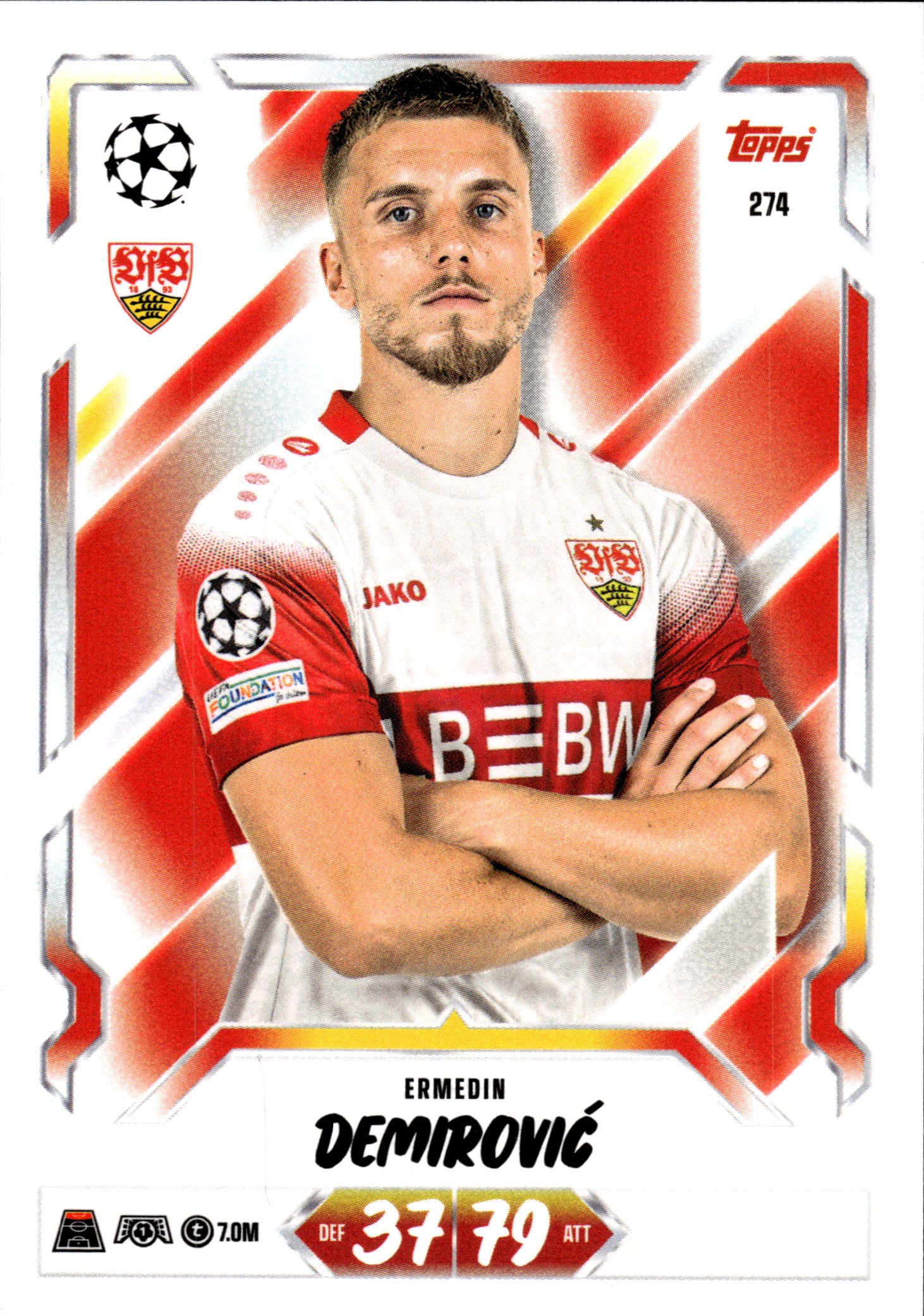 Ermedin Demirović - Topps Match Attax UEFA Club Competitions Base Set 2026-27, Nr. 274 (Art.-Nr. SG107234)