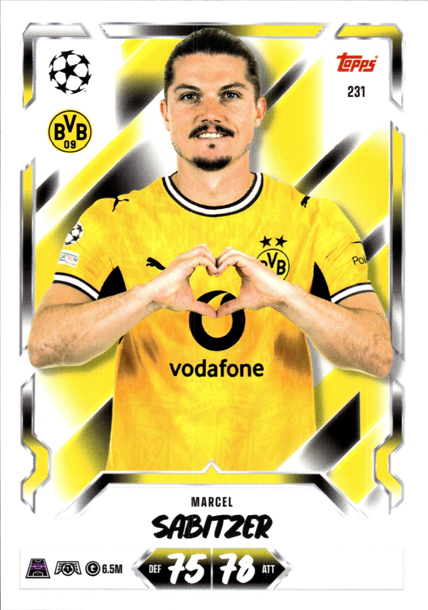 Marcel Sabitzer - Topps Match Attax UEFA Club Competitions Base Set 2026-27, Nr. 231 (Art.-Nr. SG107382)
