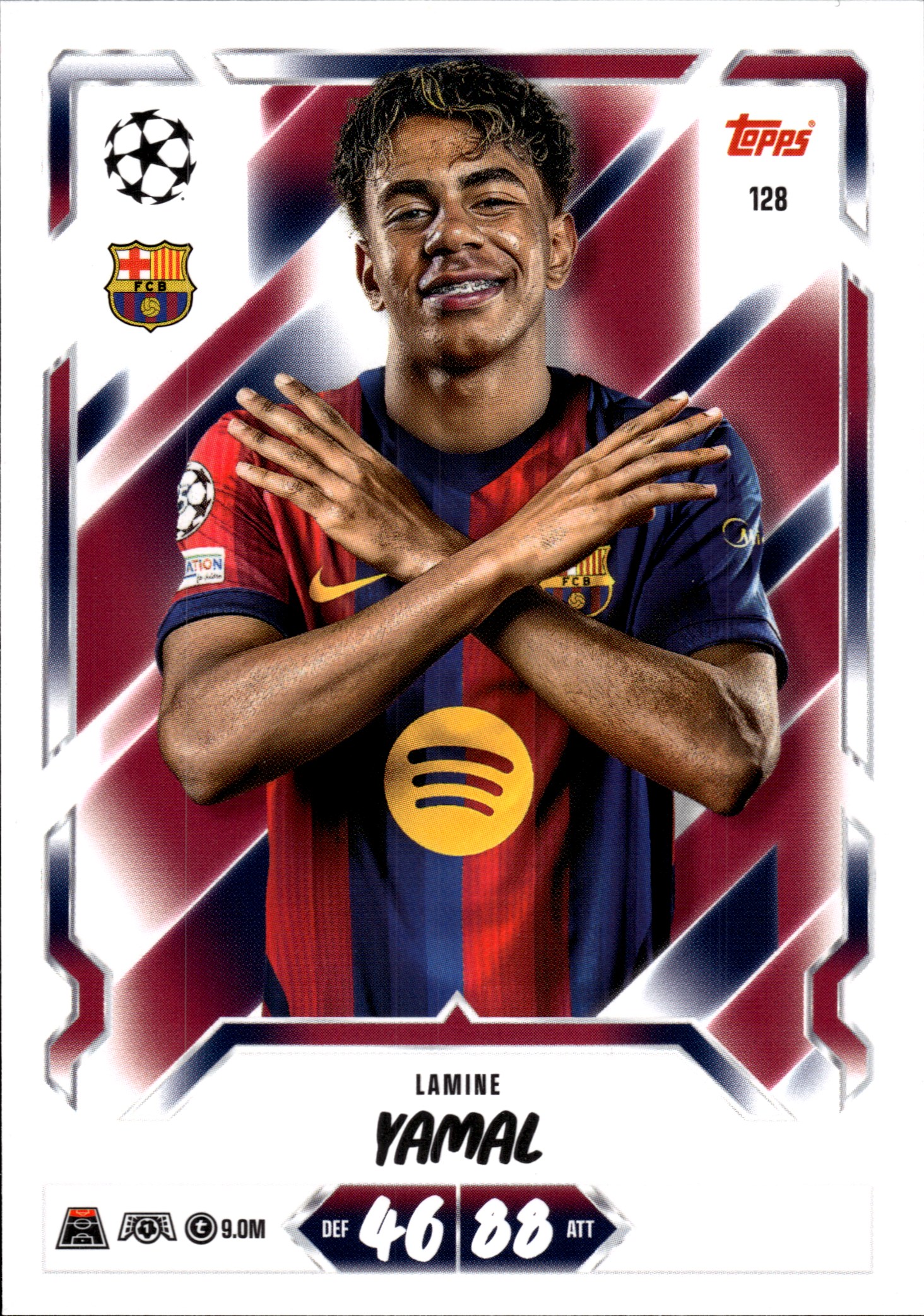 Lamine Yamal - Topps Match Attax UEFA Club Competitions Base Set 2026-27, Nr. 128 (Art.-Nr. SG107246)
