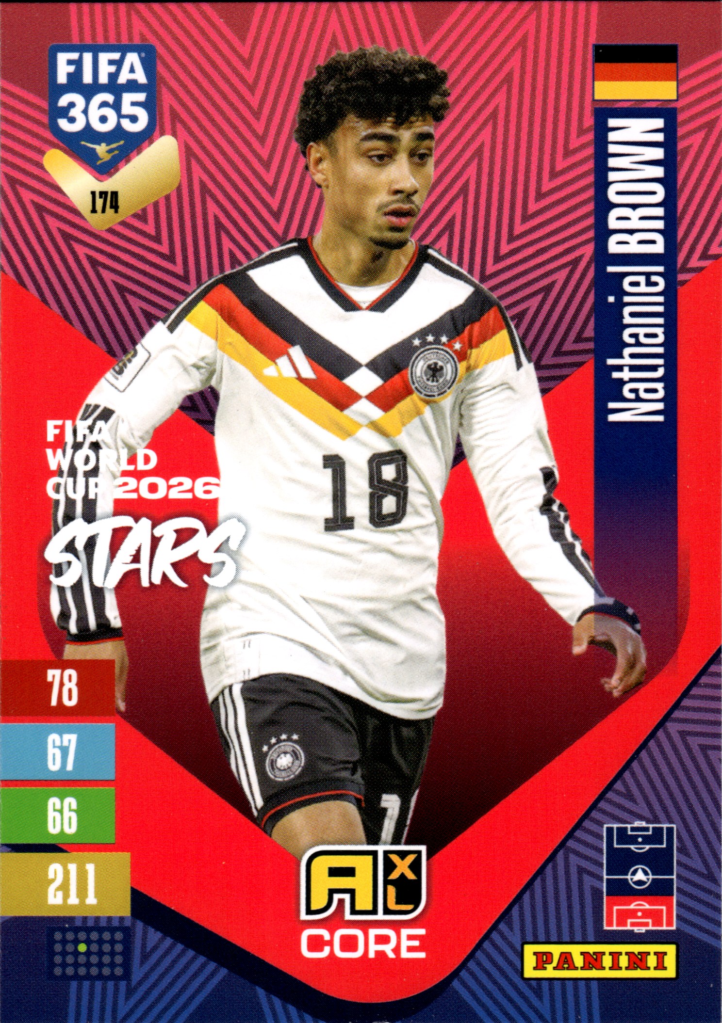 Nathaniel Brown - Panini Adrenalyn XL FIFA 365 FIFA World Cup 2026 Stars 2026-27, Nr. 174