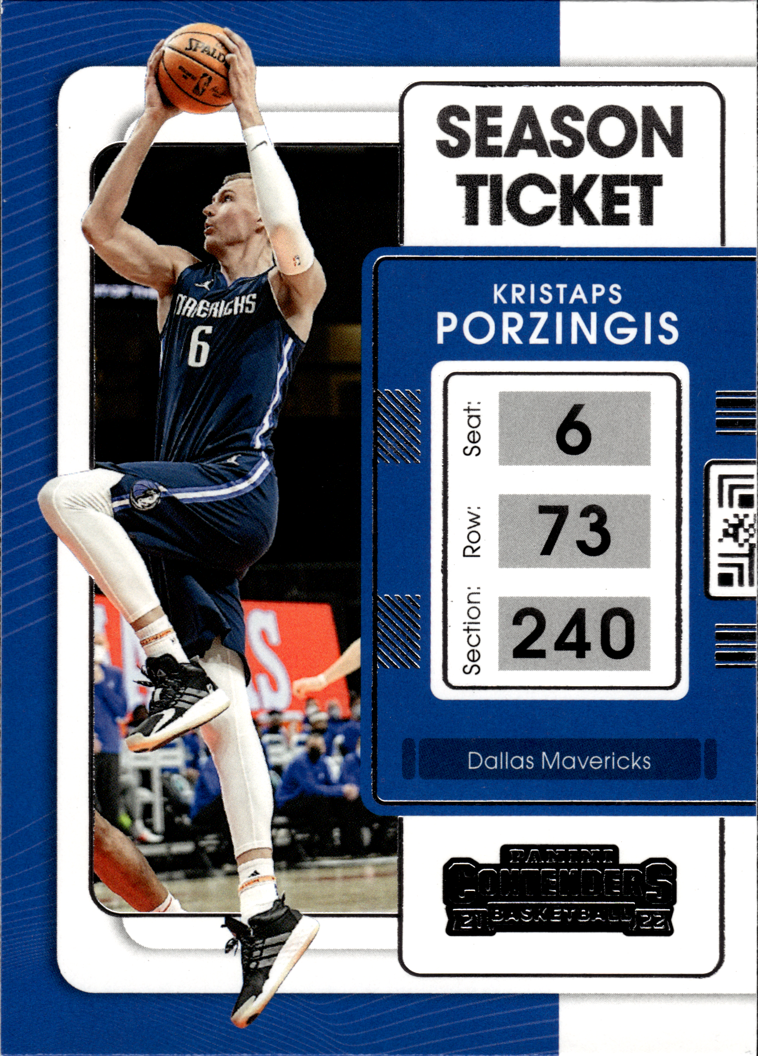 Kristaps Porzingis - Panini Contenders Season Ticket 2021-22, Nr. 38 (Art.-Nr. SG103758)