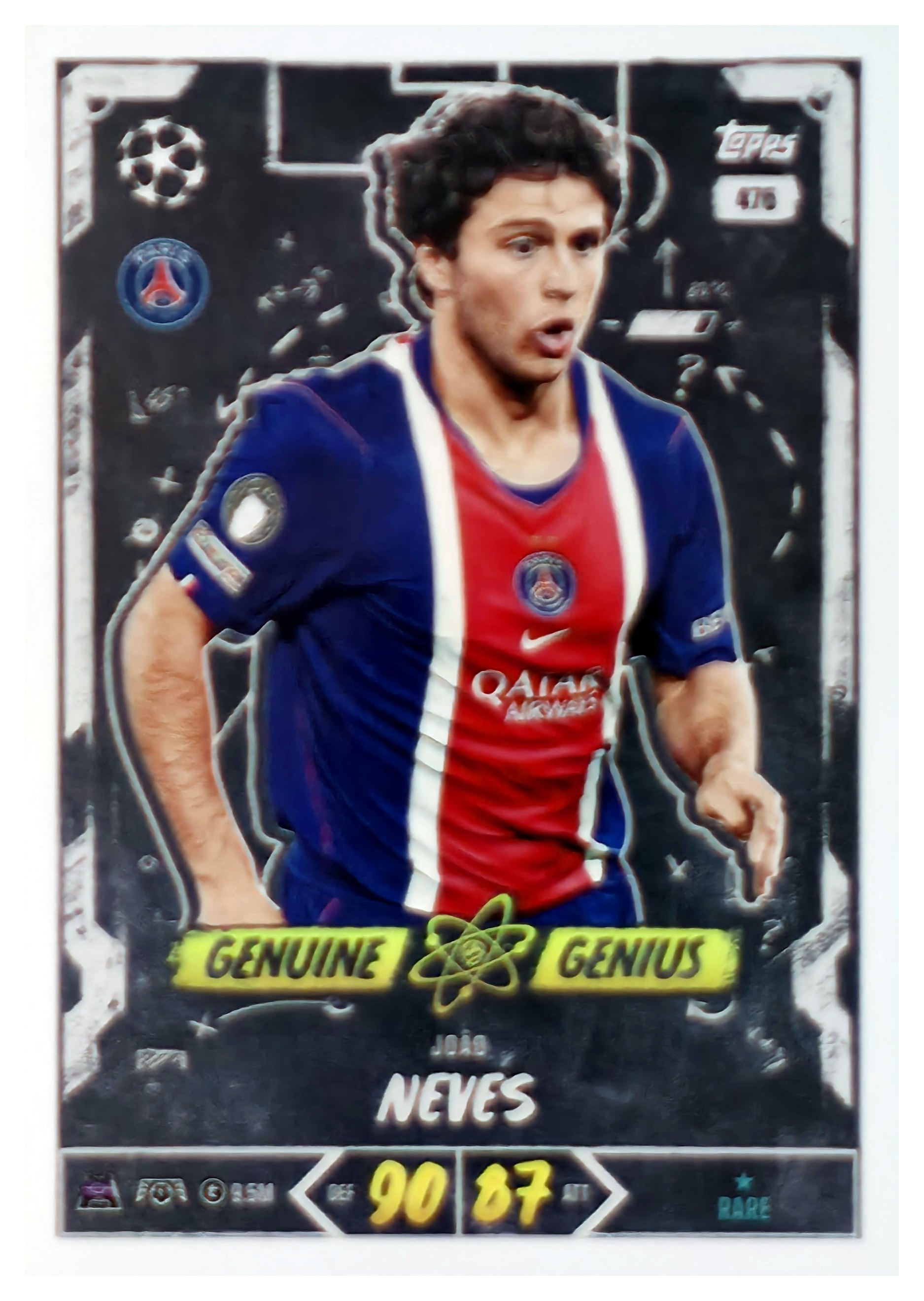 João Neves - Topps Match Attax UEFA Club Competitions Genuine Genius 2026-27, Nr. 476 (Art.-Nr. SG107656)