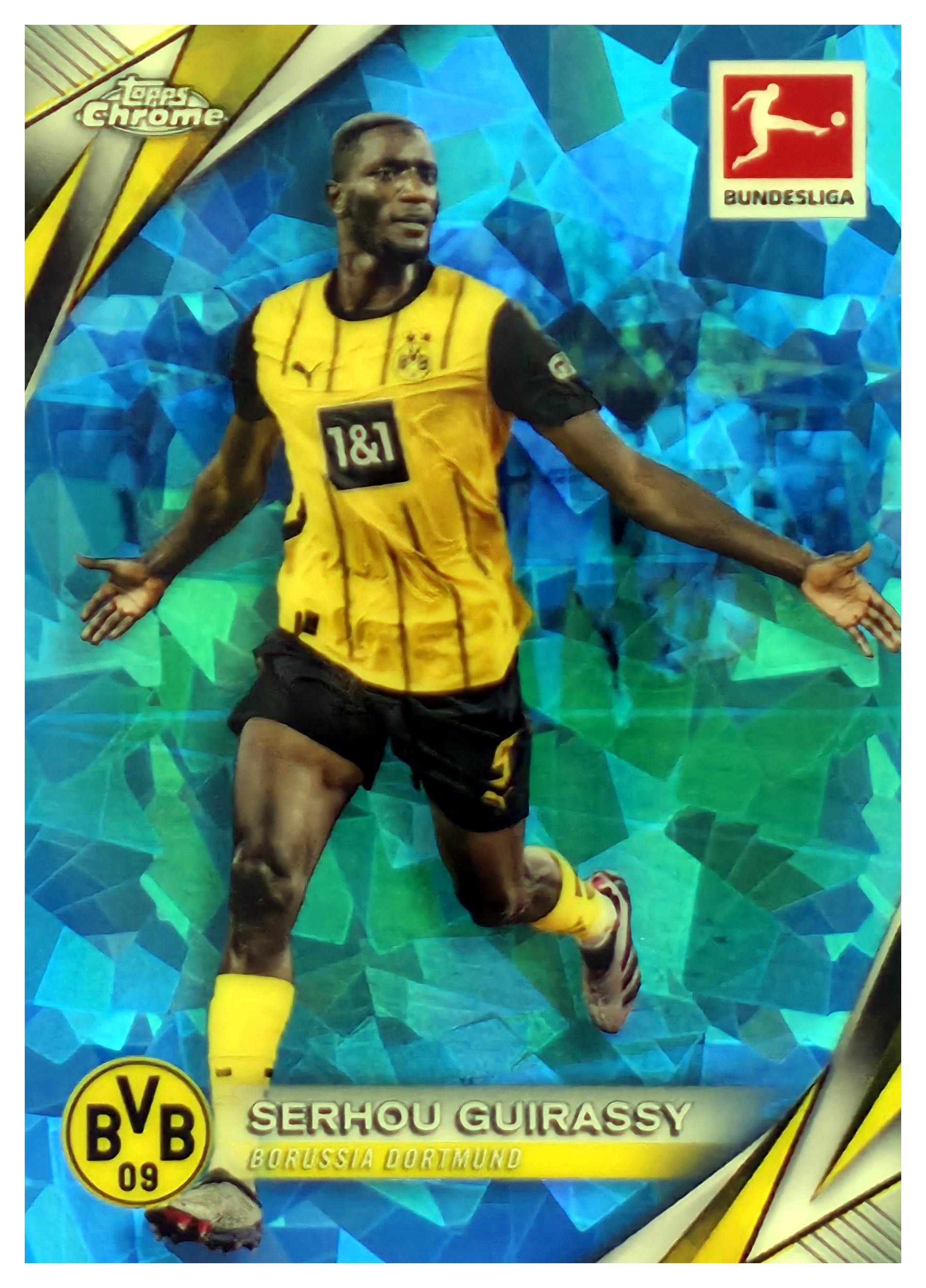 Serhou Guirassy - Topps Chrome Sapphire Bundesliga Base Set 2024-25, Nr. 28 (Art.-Nr. SG108053)