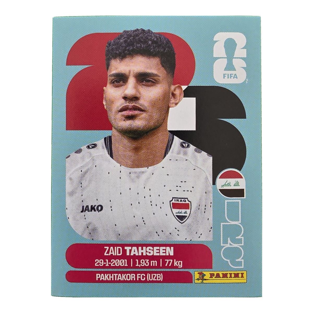 Zaid Tahseen - Irak, FIFA WM 2026, Nr. IRQ7