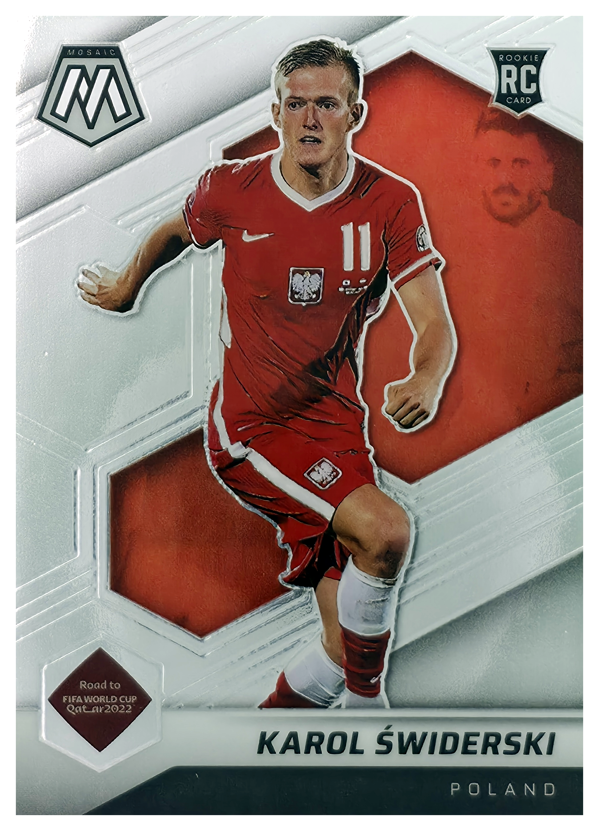 Karol Świderski - Panini Mosaic FIFA Road to World Cup Base Set 2021-22, Nr. 54 – Rookie Card (Art.-Nr. SG105995)
