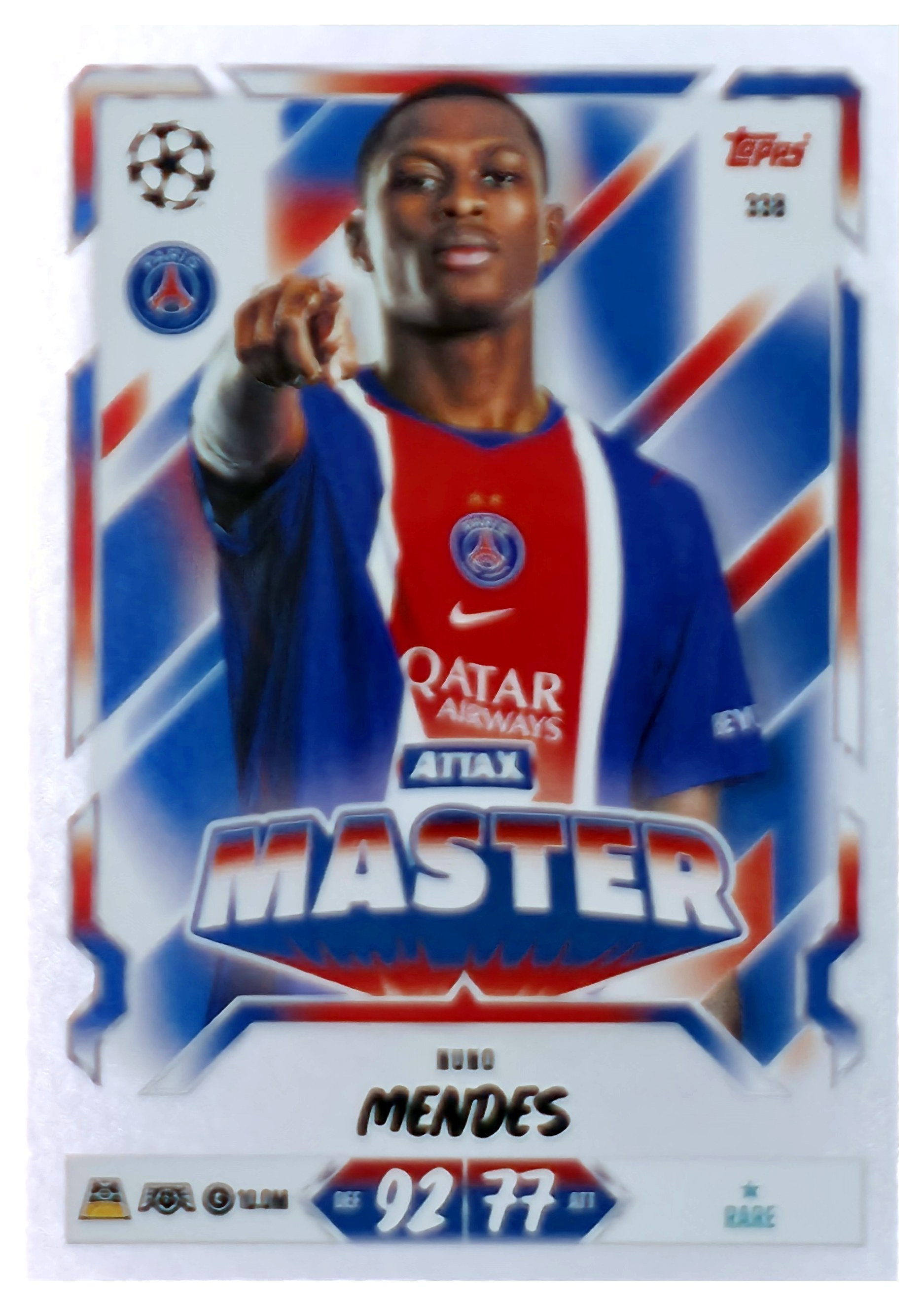 Nuno Mendes - Topps Match Attax UEFA Club Competitions Attax Master 2026-27, Nr. 338 (Art.-Nr. SG107670)