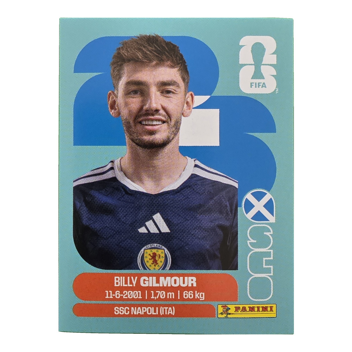 Billy Gilmour - Schottland, FIFA WM 2026, Nr. SCO12