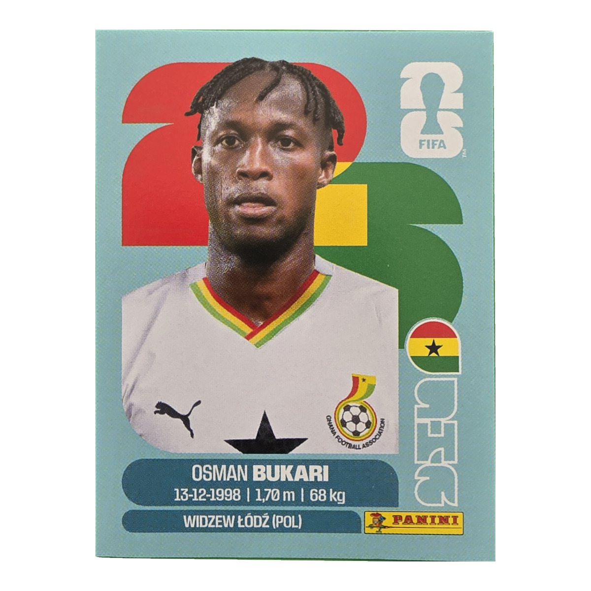 Osman Bukari - Ghana, FIFA WM 2026, Nr. GHA19