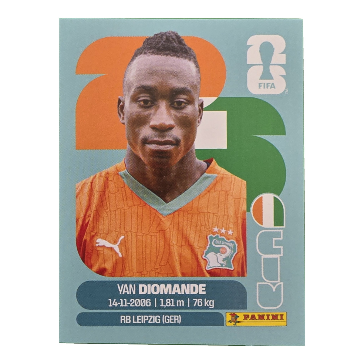 Yan Diomande - Elfenbeinküste, FIFA WM 2026, Nr. CIV18