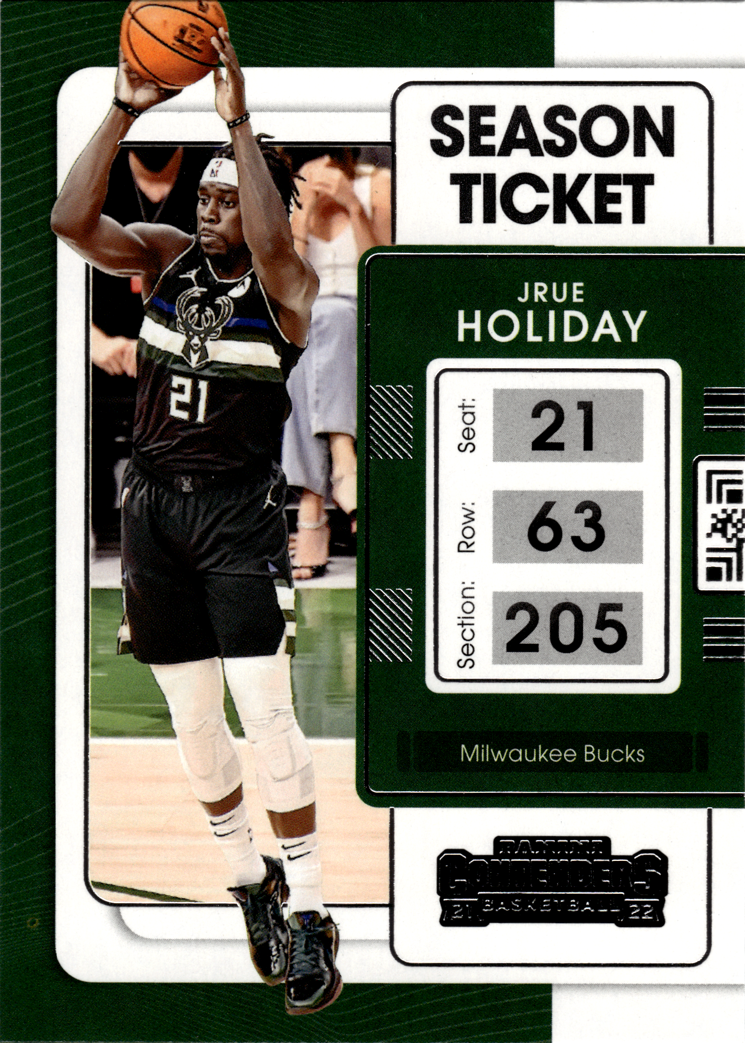 Jrue Holiday - Panini Contenders Season Ticket 2021-22, Nr. 63 (Art.-Nr. SG103578)