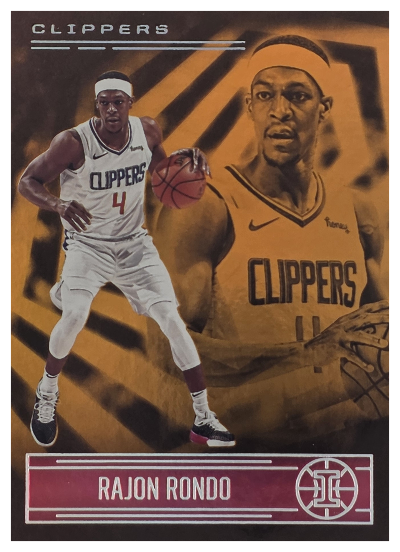 Rajon Rondo - Panini Illusions Base Set 2020-21, Nr. 41 – Trophy Collection Orange (Art.-Nr. SG104524)