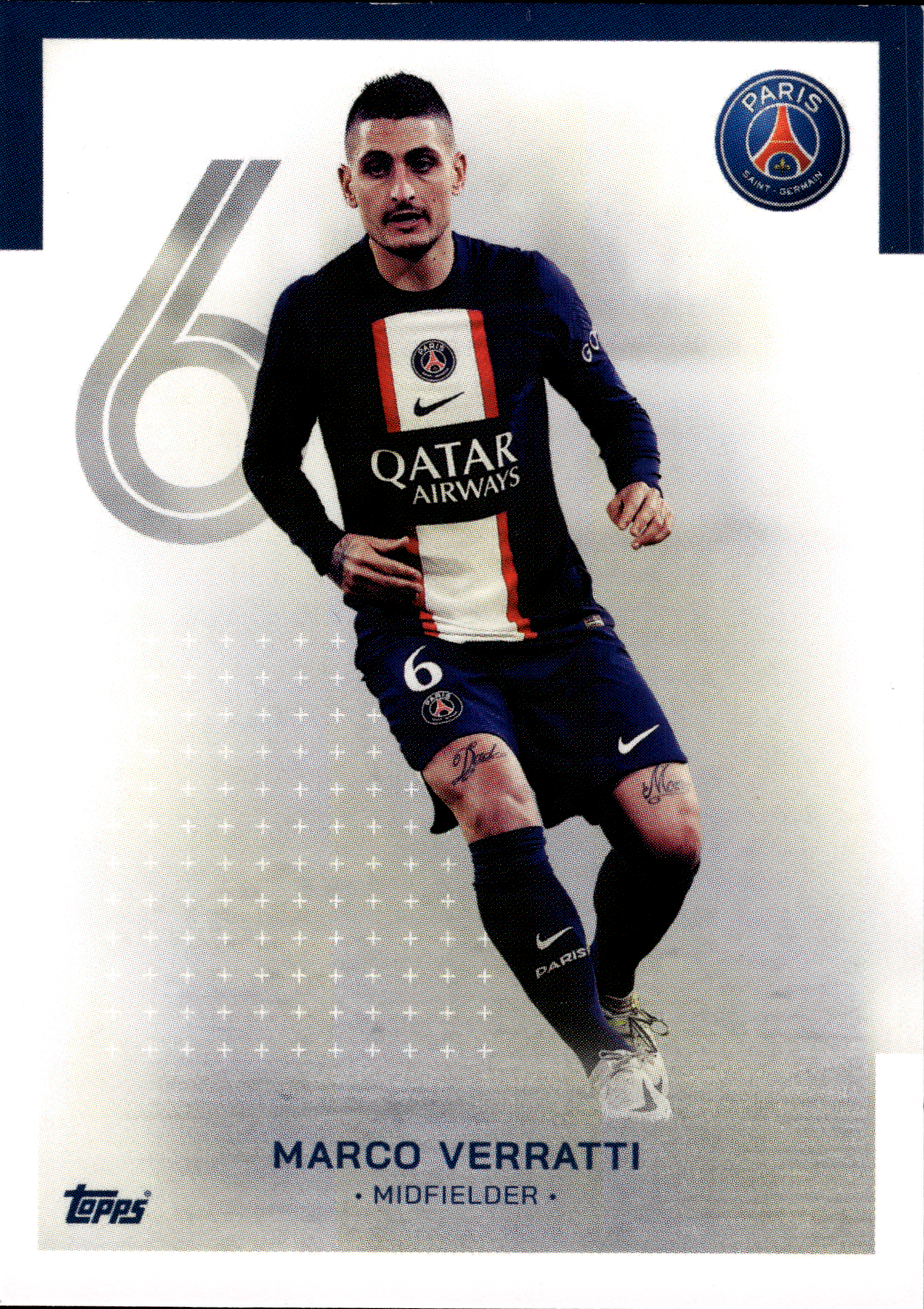 Marco Verratti - Topps Paris Saint-Germain Official Team Set 2023-24, Nr. 8 (Art.-Nr. SG102995)