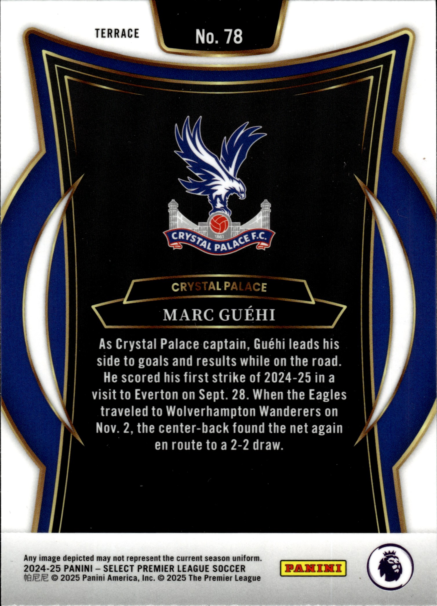 Marc Guéhi - Panini Select Premier League Terrace 2024-25, Nr. 78