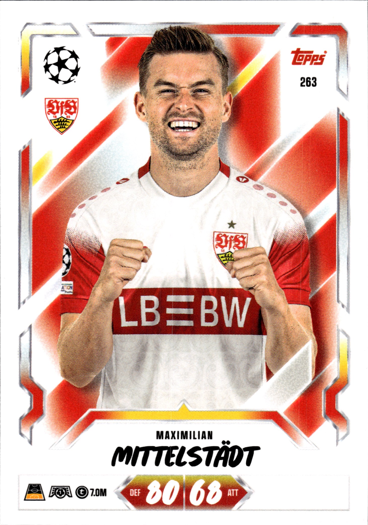 Maximilian Mittelstädt - Topps Match Attax UEFA Club Competitions Base Set 2026-27, Nr. 263 (Art.-Nr. SG107350)