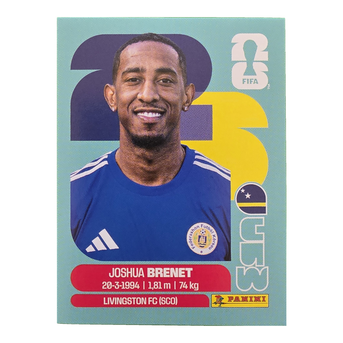 Joshua Brenet - Curaçao, FIFA WM 2026, Nr. CUW6