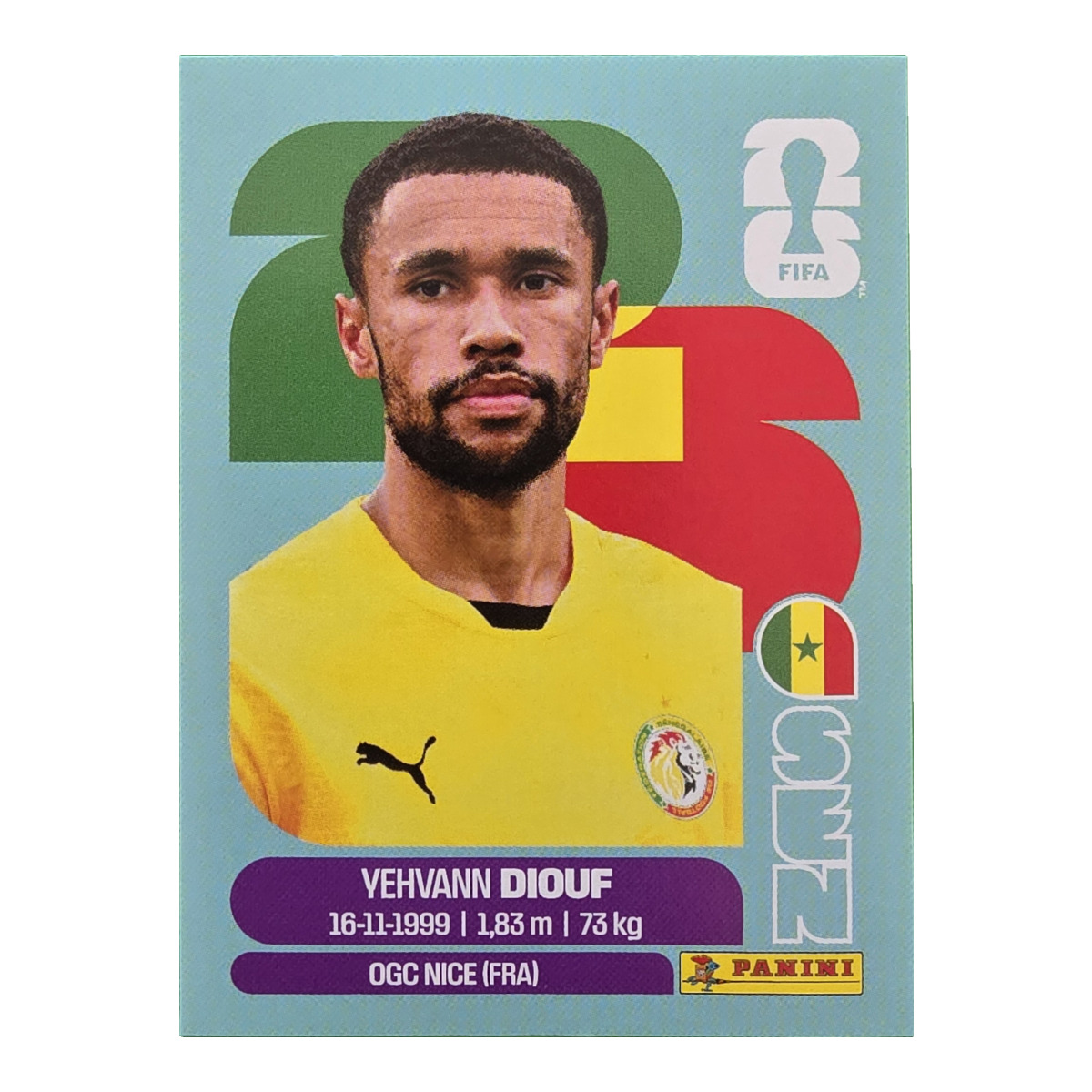Yehvann Diouf - Senegal, FIFA WM 2026, Nr. SEN3