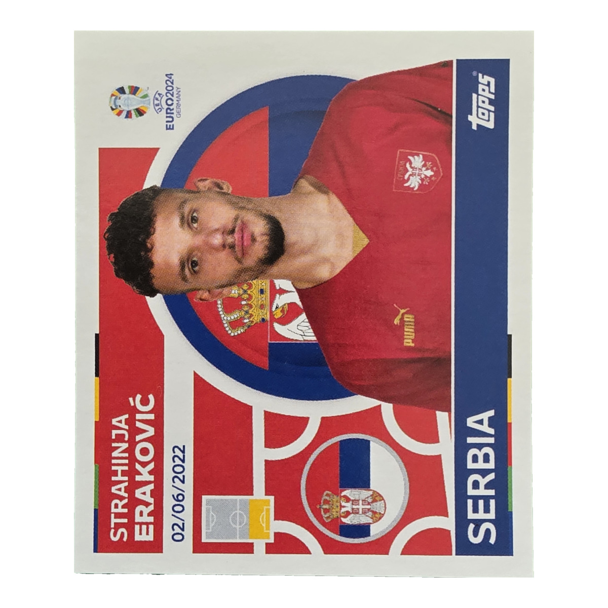 Strahinja Eraković - Serbien, UEFA Euro 2024, Nr. SRB9