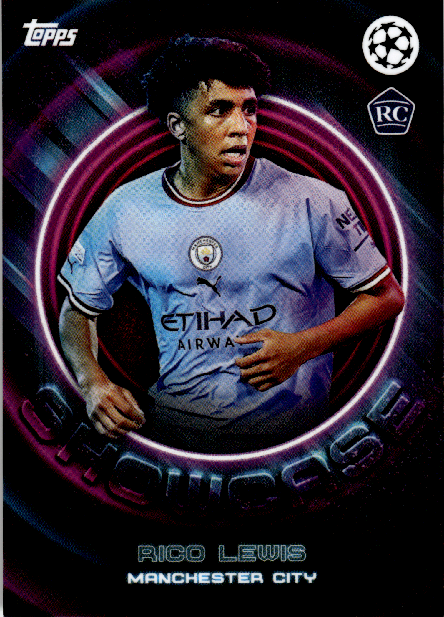 Rico Lewis - Topps UEFA Club Competitions Showcase 2023-24 (Art.-Nr. SG102920)