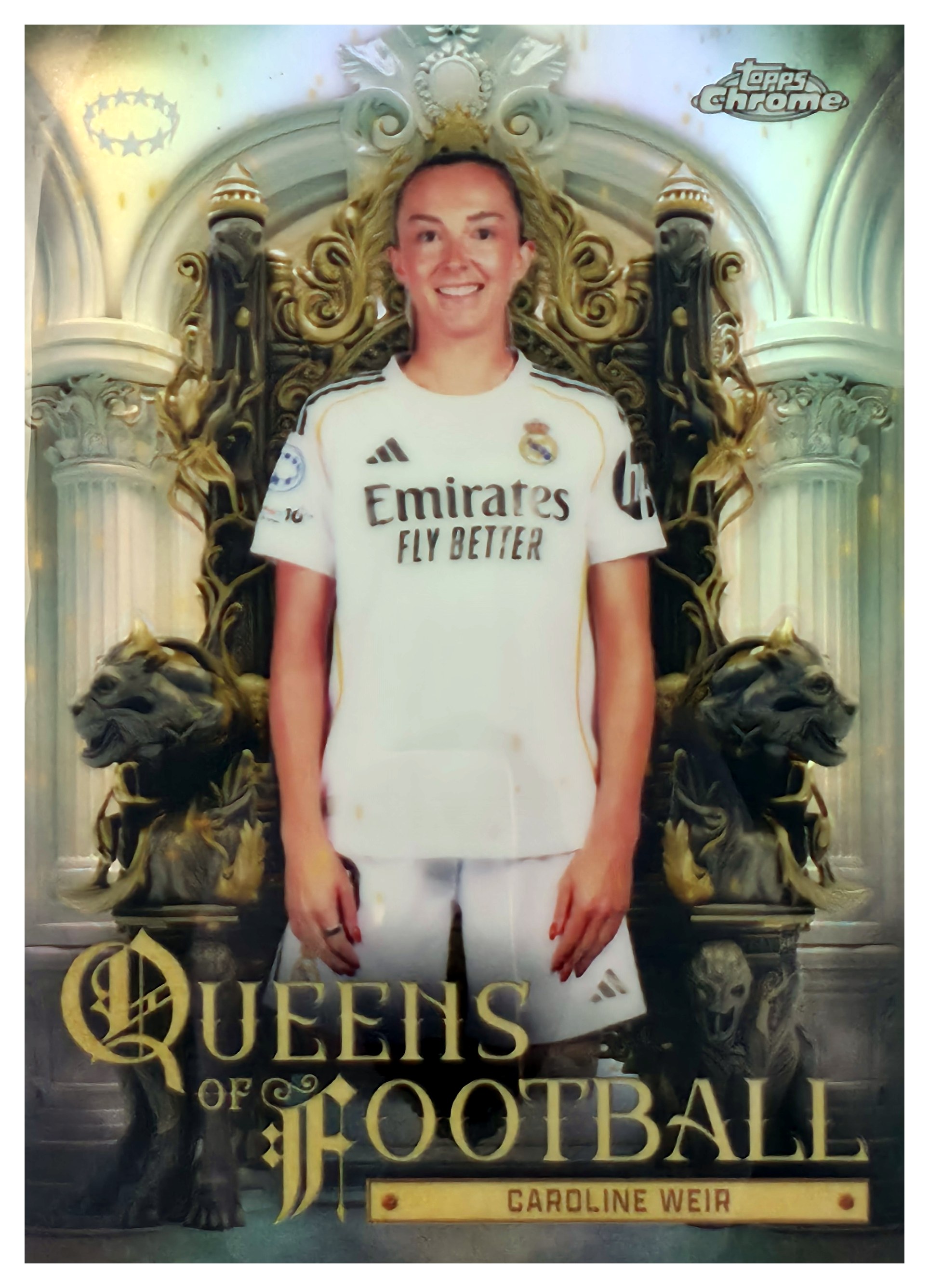 Caroline Weir - Topps Chrome UEFA Women's Champions League Queens of Football 2025-26, Nr. QF-4 – Insert (Art.-Nr. SG110951)