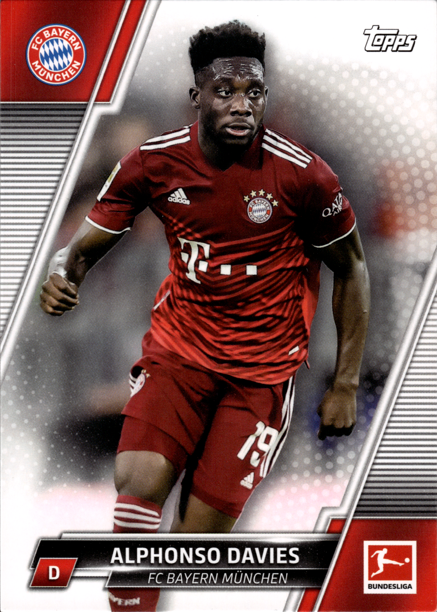 Alphonso Davies - Topps Bundesliga 2021-22, Nr. 151 (Art.-Nr. SG103025)