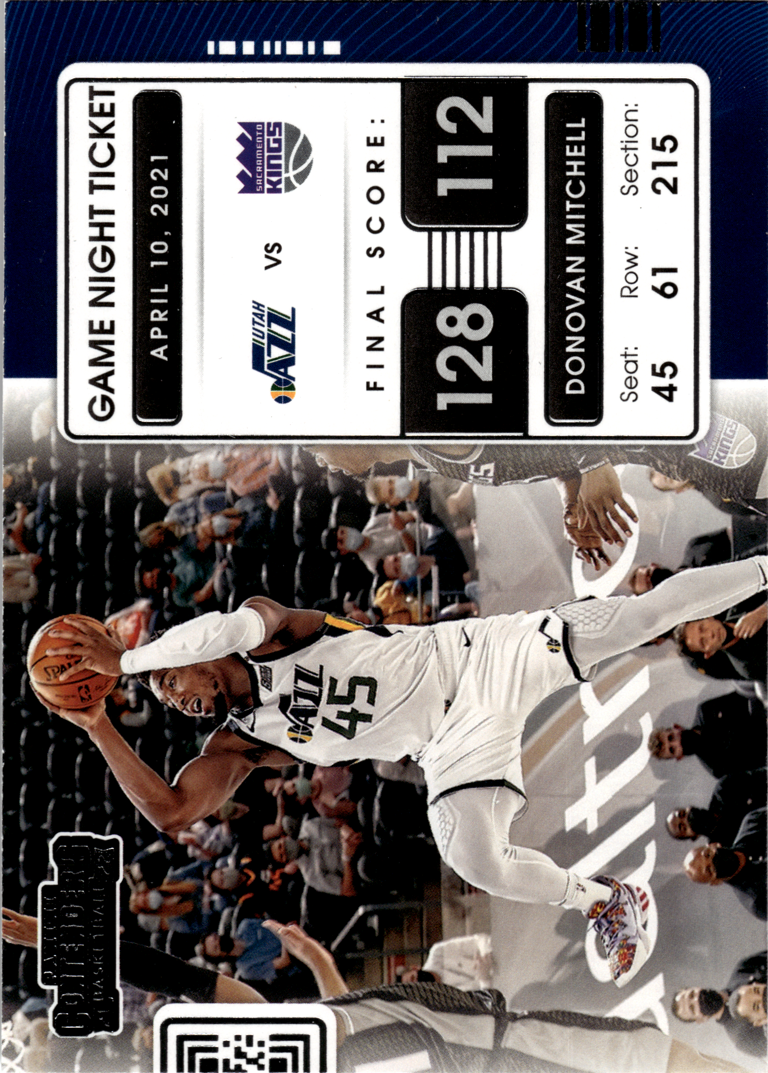 Donovan Mitchell - Panini Contenders Game Night Ticket 2021-22, Nr. 5 (Art.-Nr. SG103518)