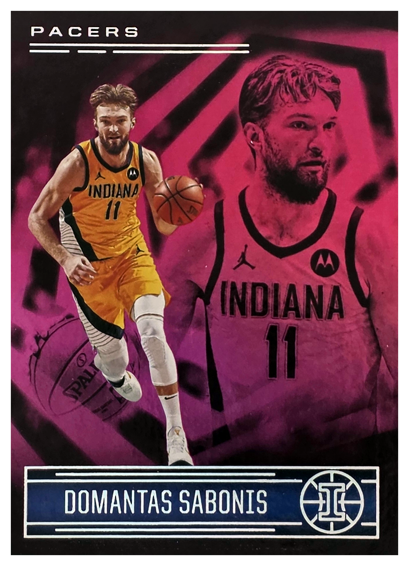 Domantas Sabonis - Panini Illusions Base Set 2020-21, Nr. 100 – Trophy Collection Pink (Art.-Nr. SG104511)