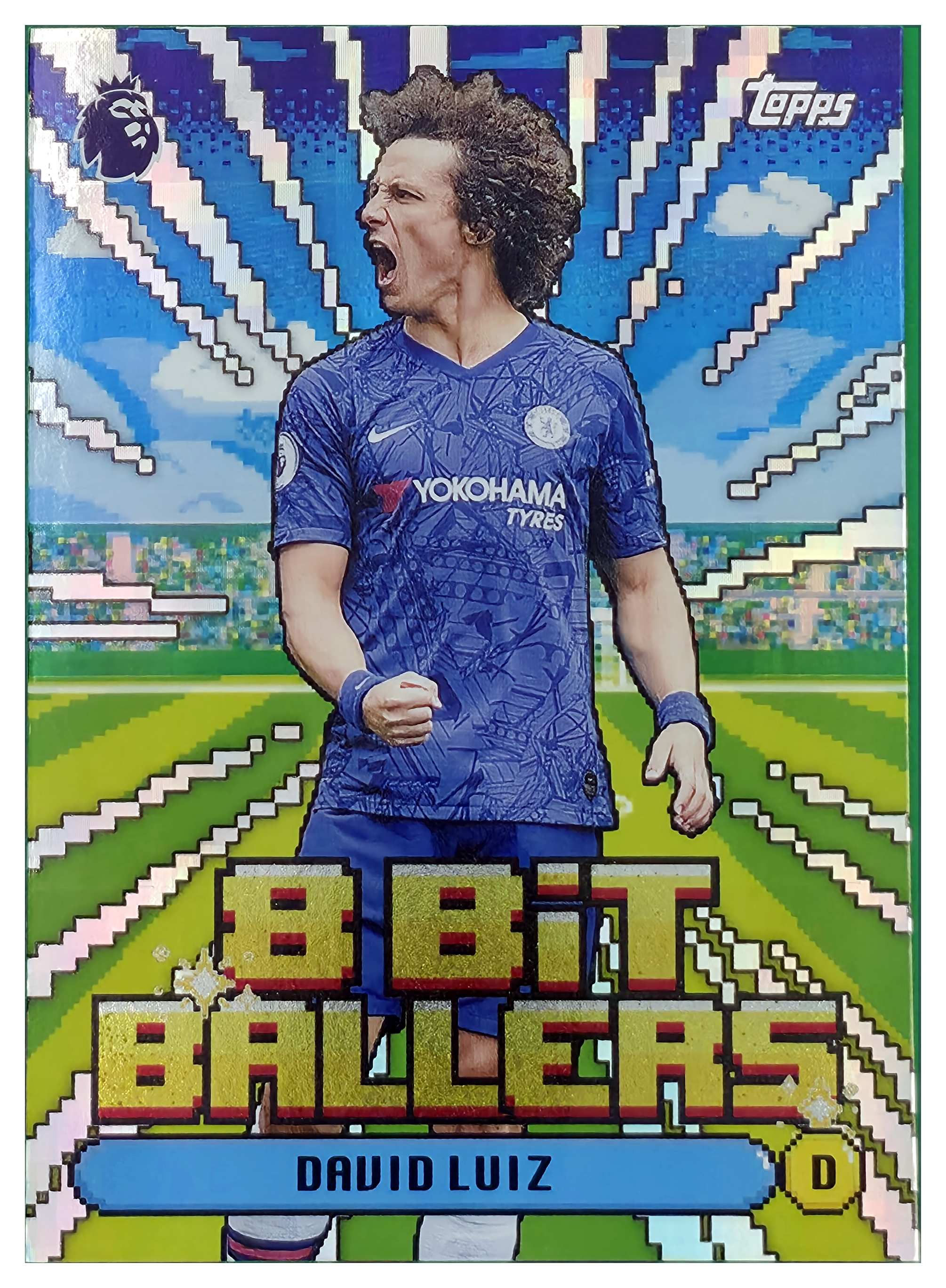 David Luiz - Topps Flagship Premier League 8 Bit Ballers 2026-27, Nr. 8B 7 – Insert (Art.-Nr. SG104808)