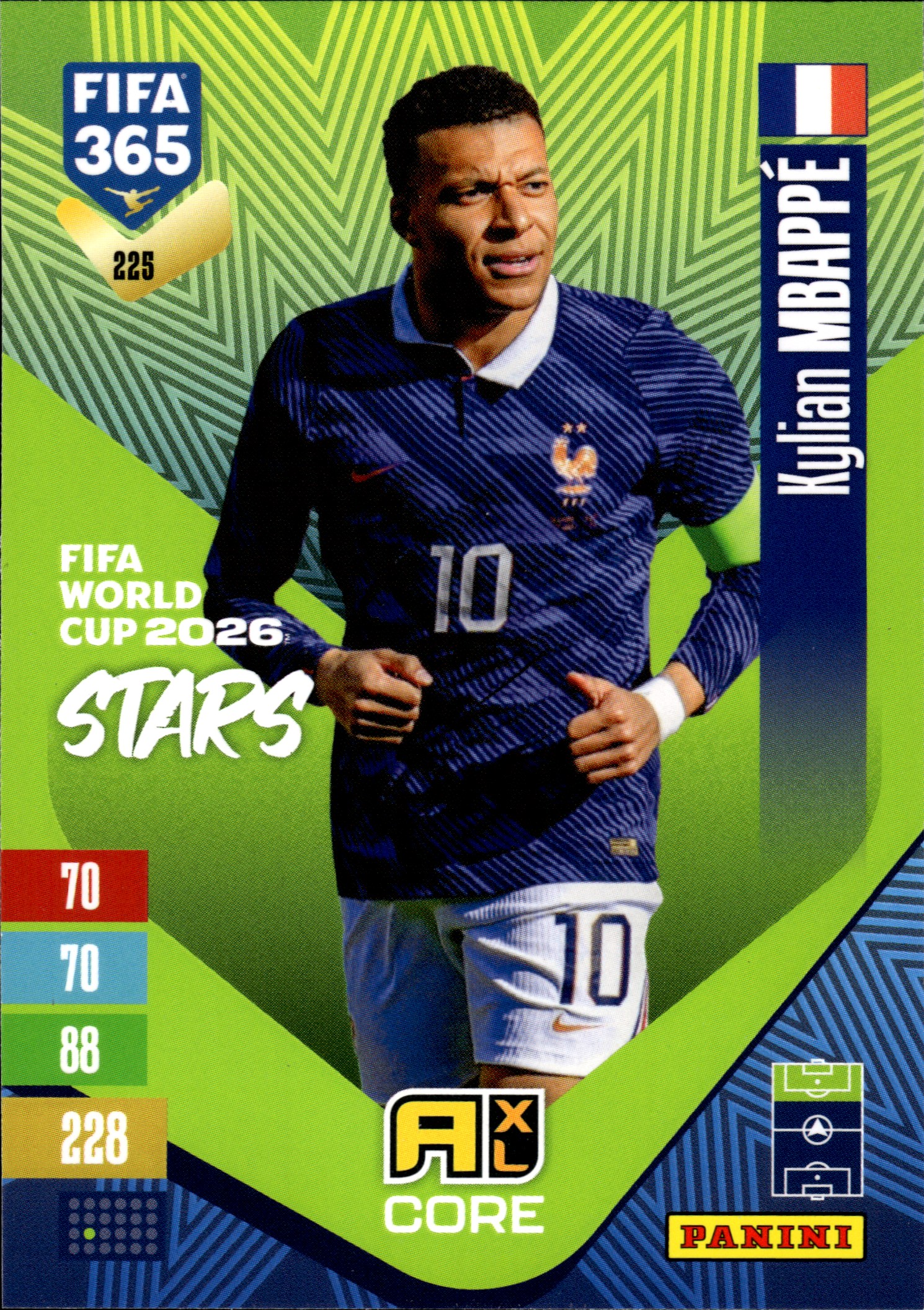 Kylian Mbappé - Panini Adrenalyn XL FIFA 365 FIFA World Cup 2026 Stars 2026-27, Nr. 225 (Art.-Nr. SG110273)