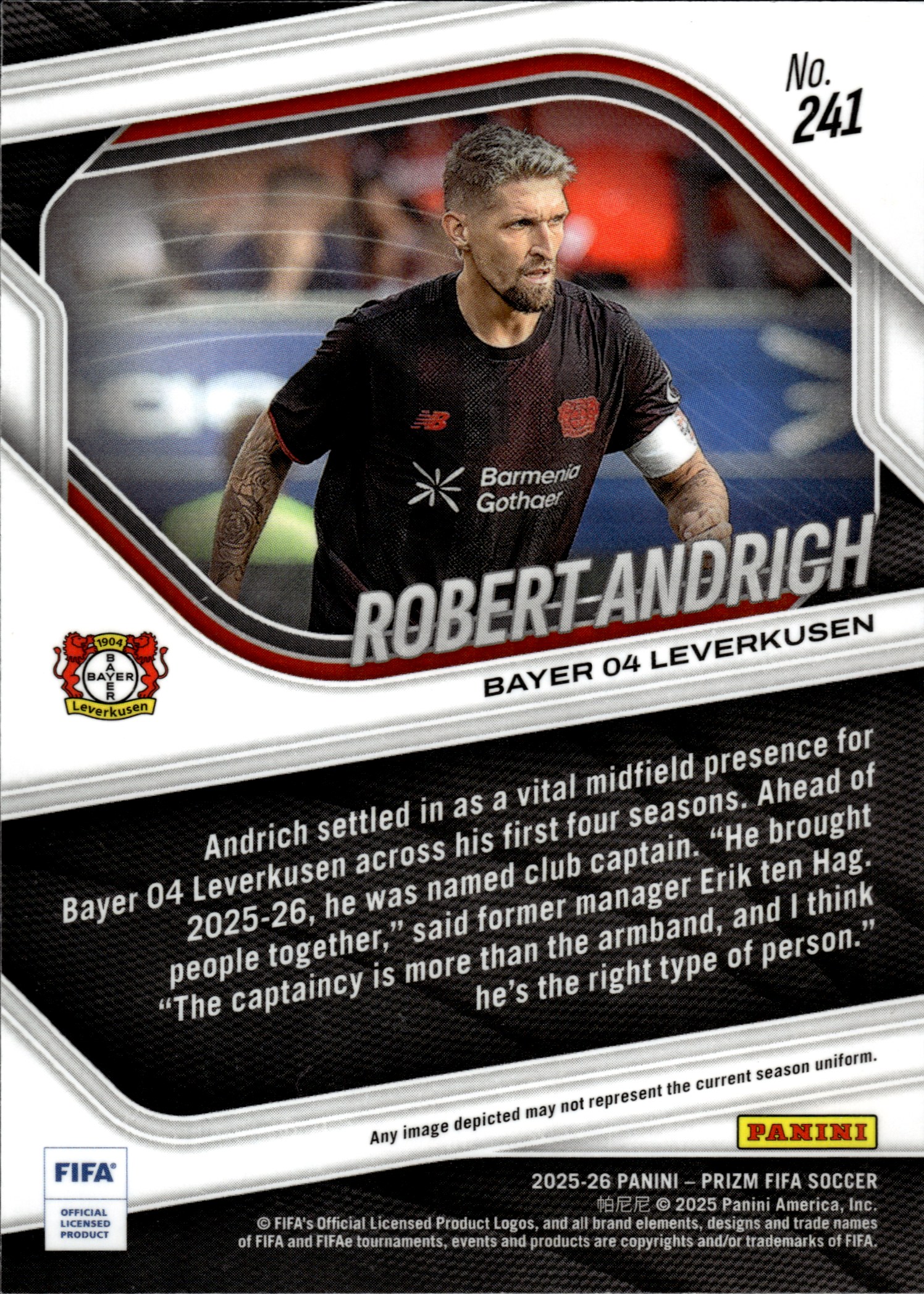 Robert Andrich - Panini Prizm FIFA Base Set 2025-26, Nr. 241