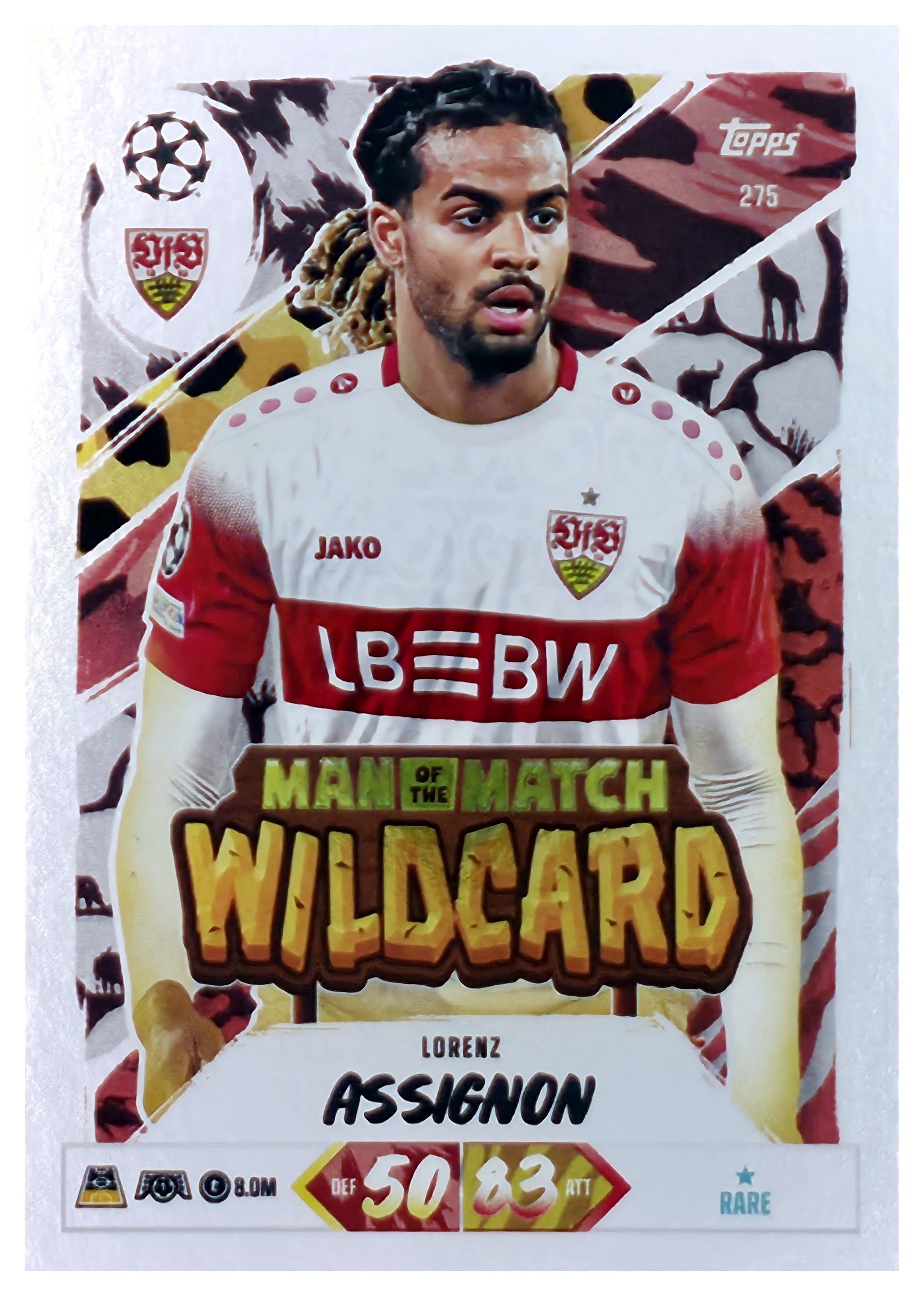 Lorenz Assignon - Topps Match Attax UEFA Club Competitions Man of the Match Wildcard 2026-27, Nr. 275