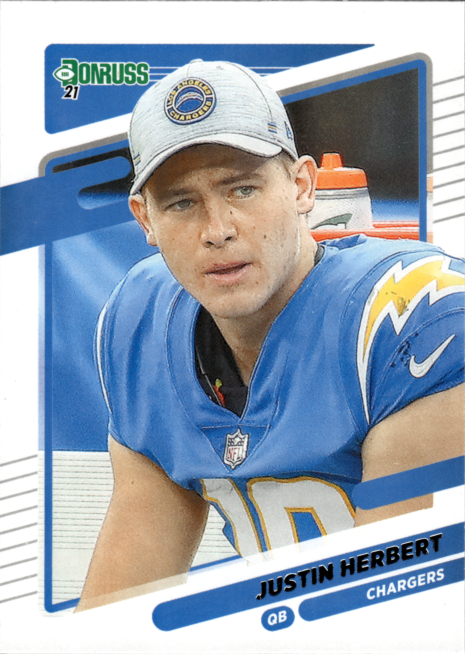 Justin Herbert - Panini Donruss Base Set 2021, Nr. 70 – Photo Variation (Art.-Nr. SG103964)