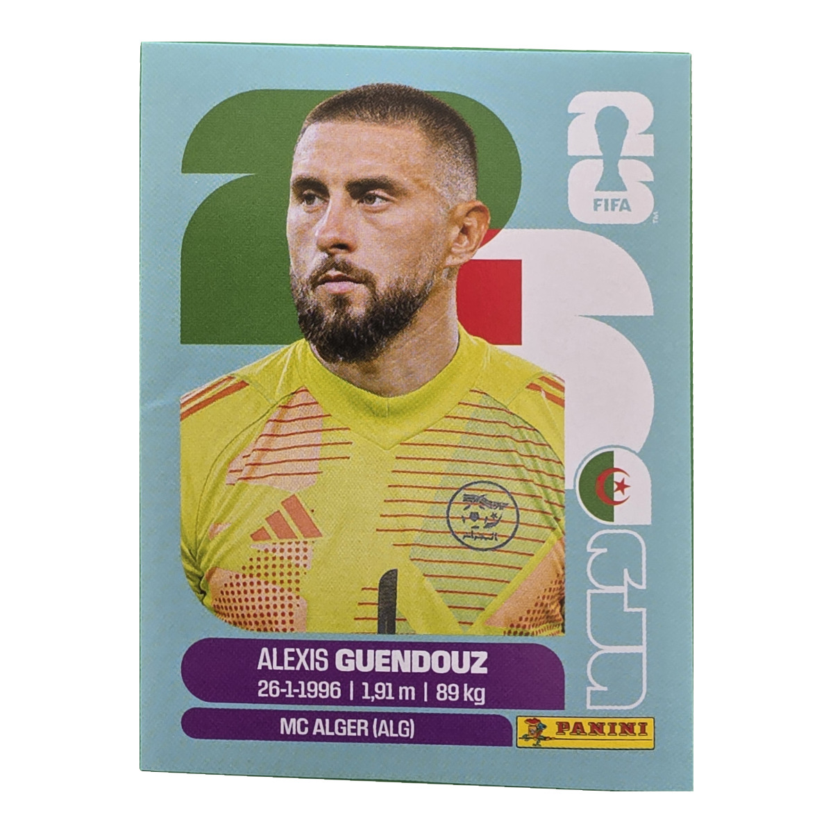 Alexis Guendouz - Algerien, FIFA WM 2026, Nr. ALG2
