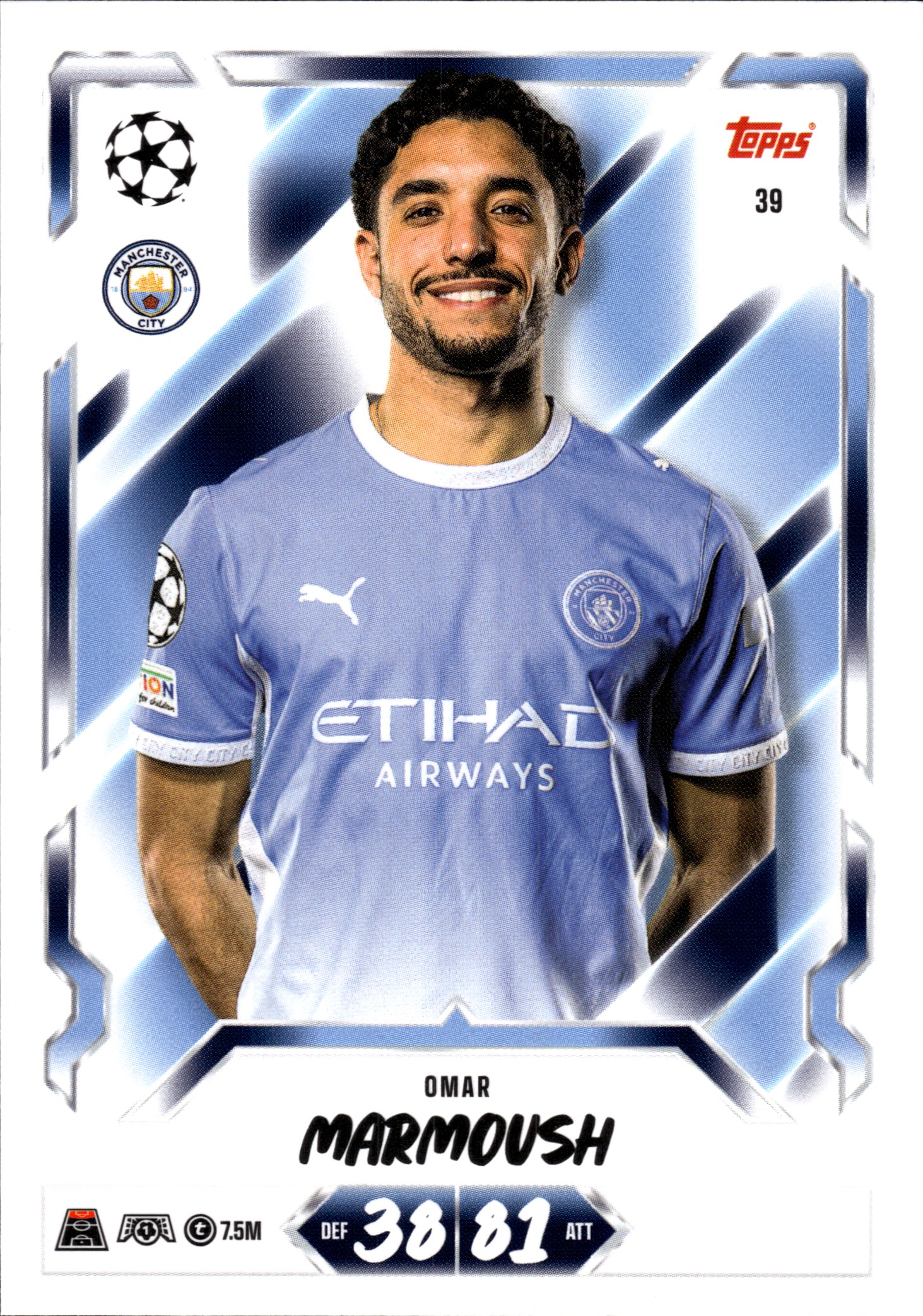 Omar Marmoush - Topps Match Attax UEFA Club Competitions Base Set 2026-27, Nr. 39 (Art.-Nr. SG107281)