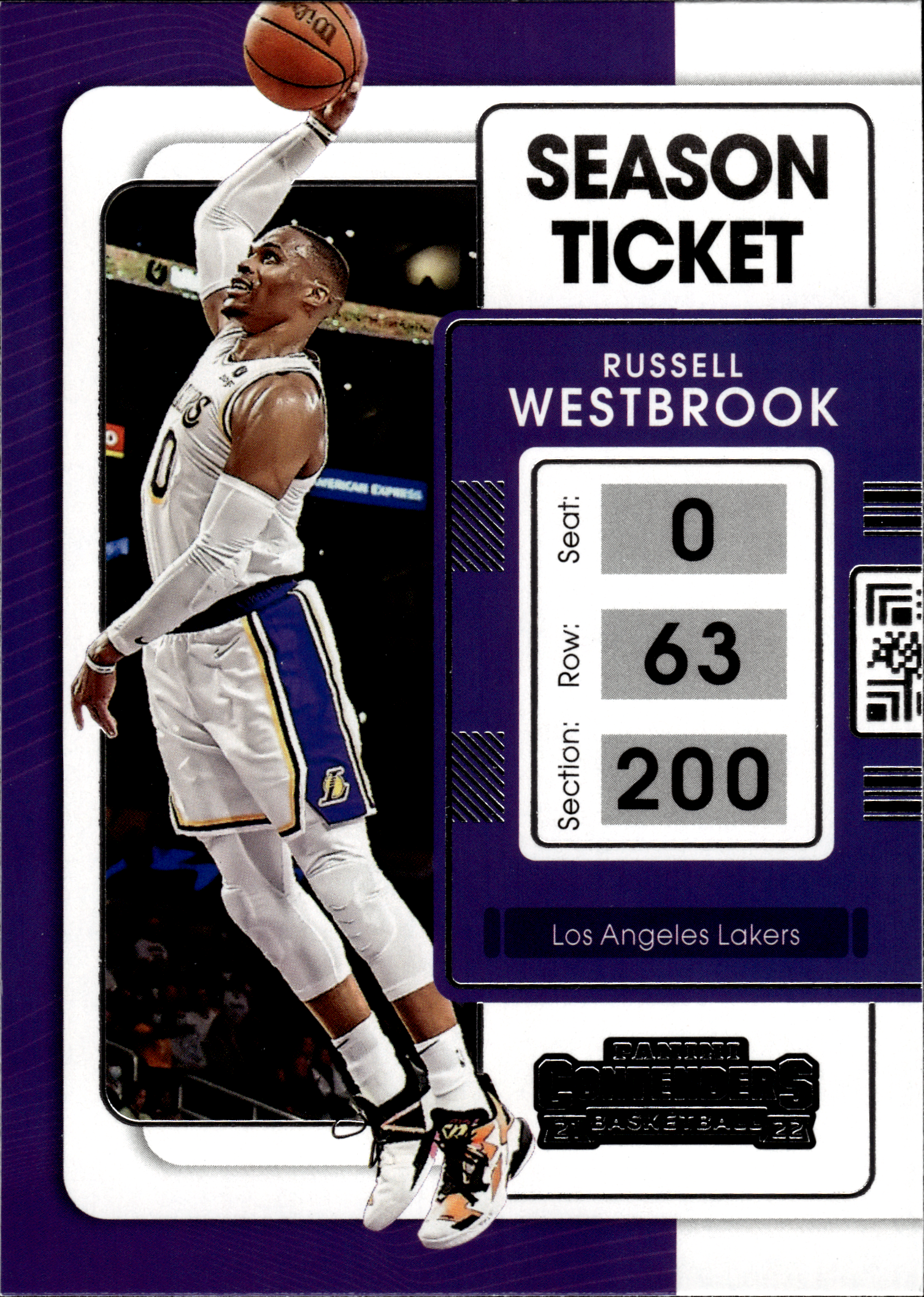 Russell Westbrook - Panini Contenders Season Ticket 2021-22, Nr. 52 (Art.-Nr. SG103721)