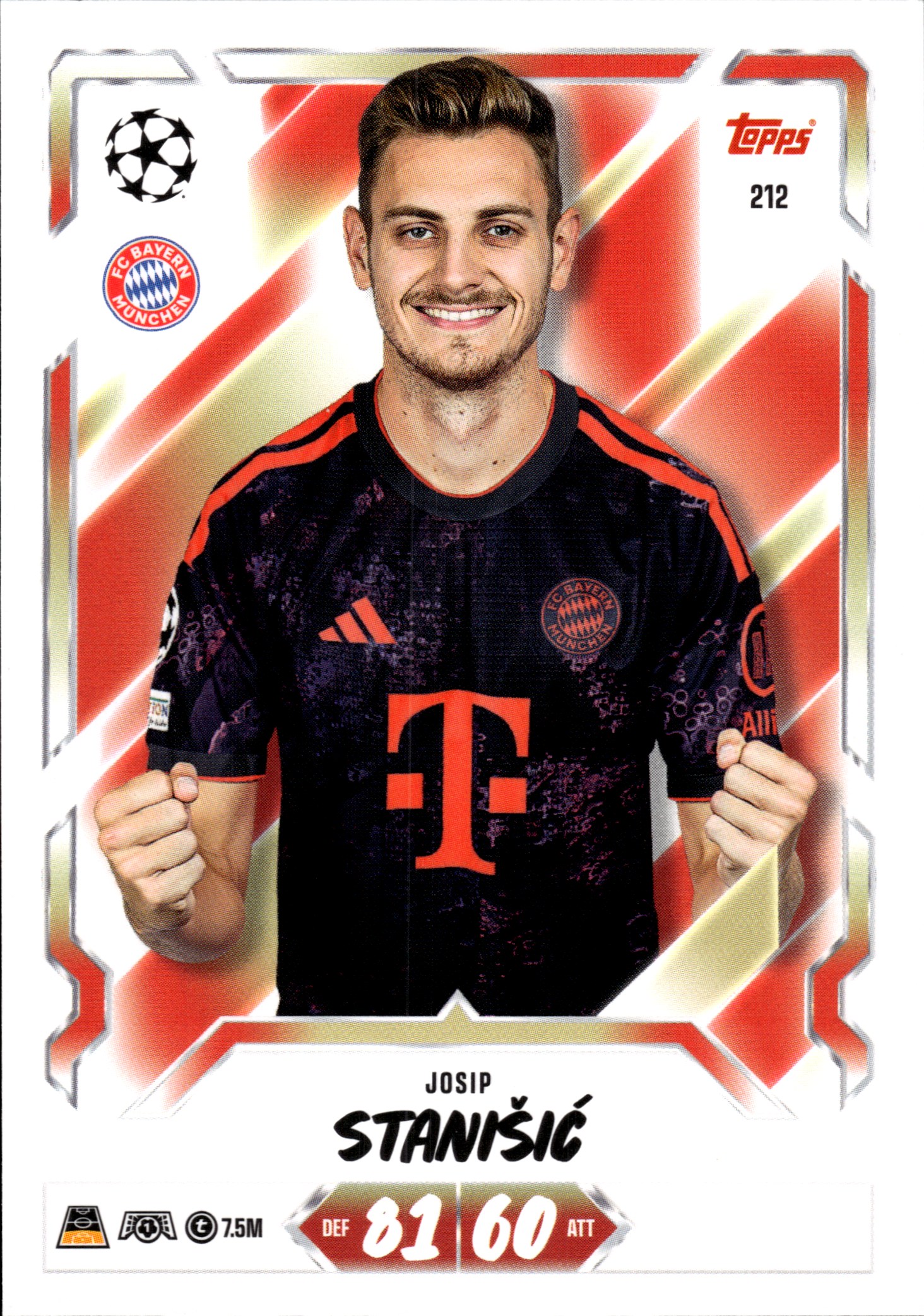 Josip Stanišić - Topps Match Attax UEFA Club Competitions Base Set 2026-27, Nr. 212 (Art.-Nr. SG107386)