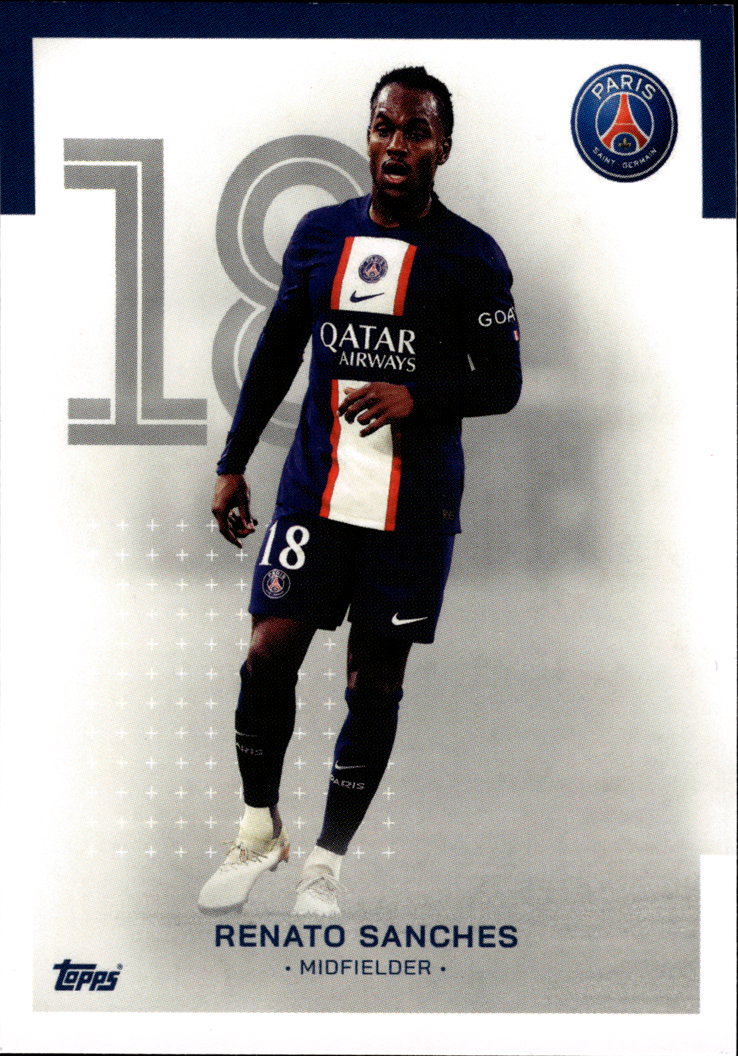 Renato Sanches - Topps Paris Saint-Germain Official Team Set 2023-24, Nr. 9 (Art.-Nr. SG102972)