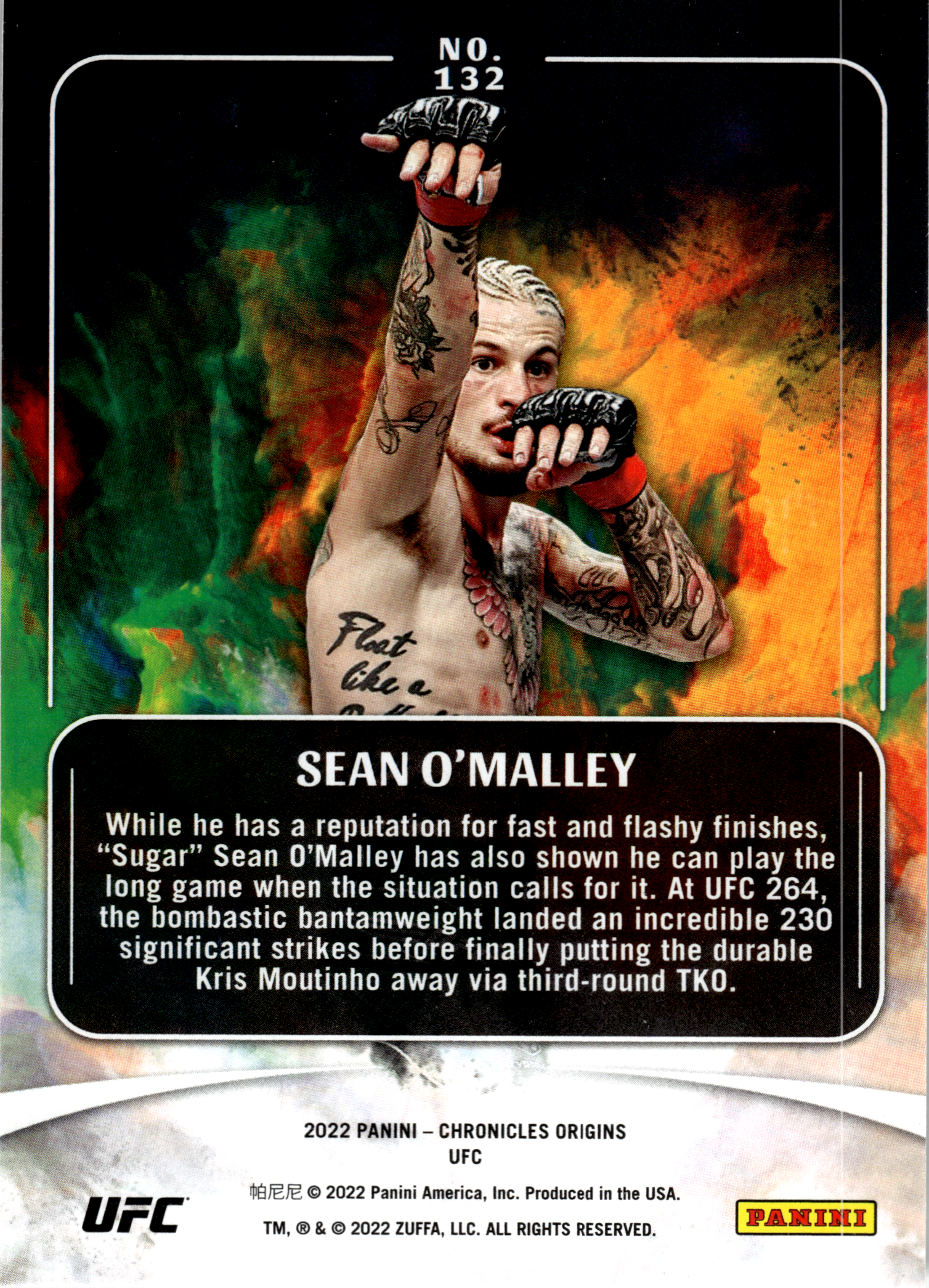 Sean O'Malley - Panini Chronicles UFC Origins 2022, Nr. 132