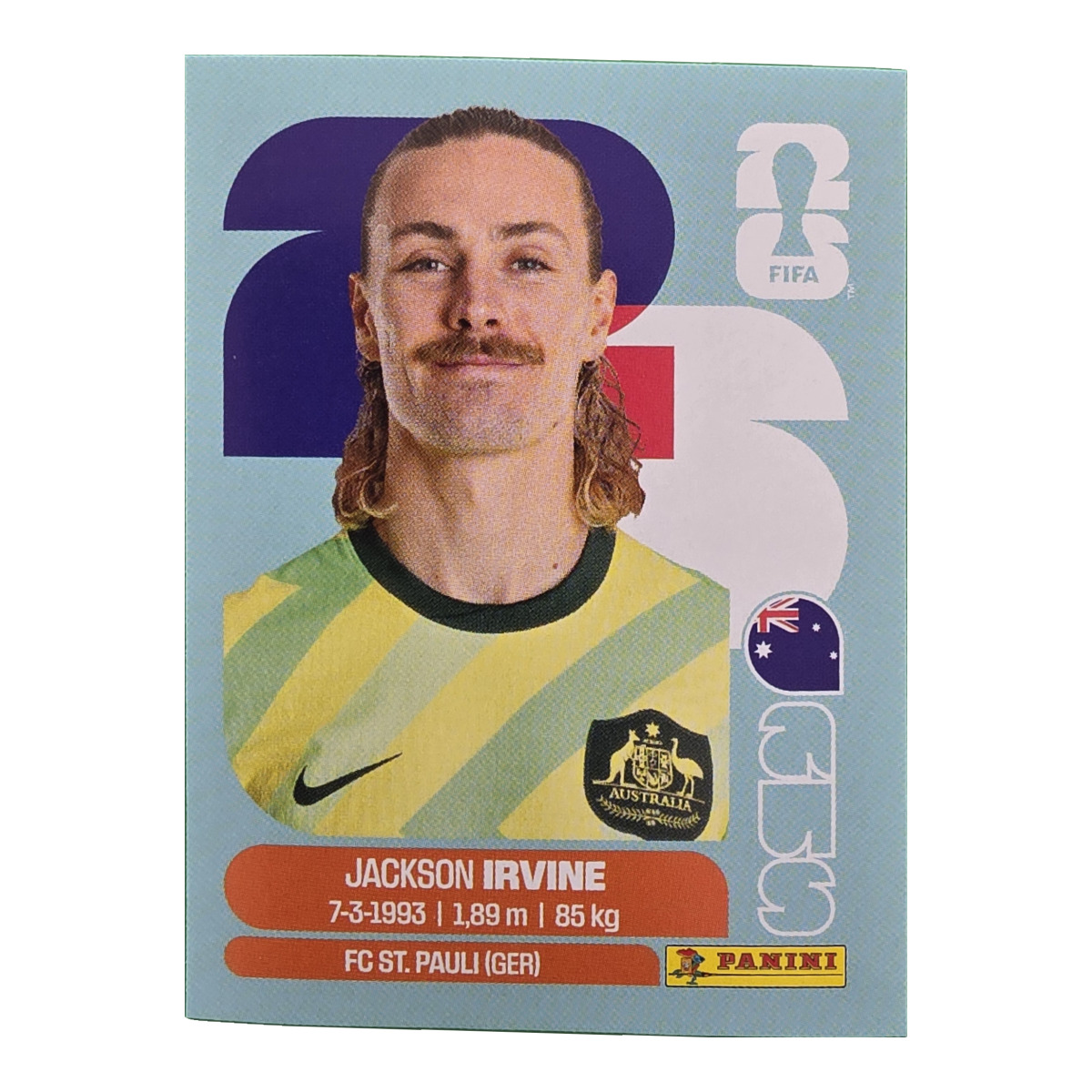 Jackson Irvine - Australien, FIFA WM 2026, Nr. AUS11