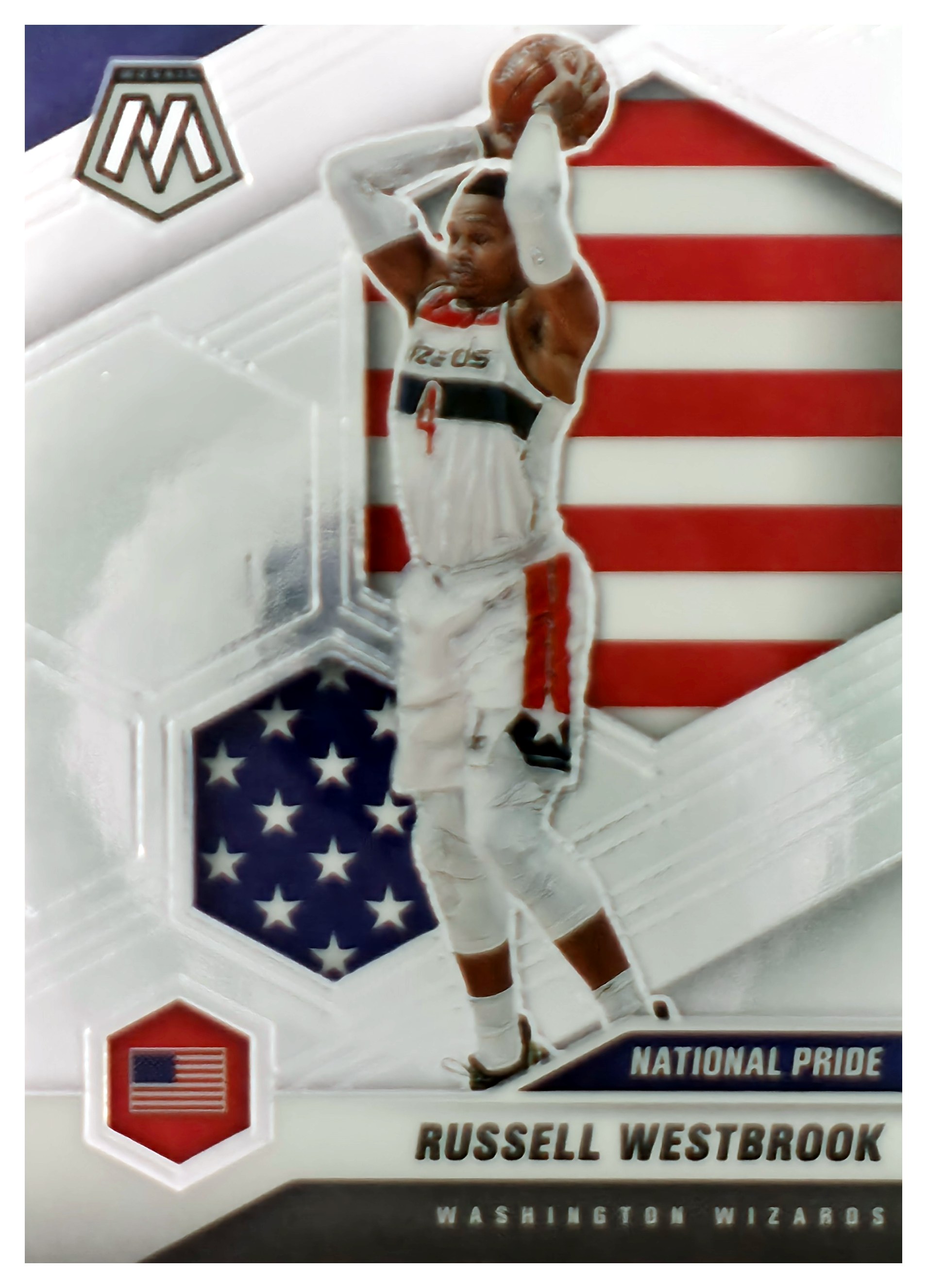 Russell Westbrook - Panini Mosaic National Pride 2020-21, Nr. 253 – Insert (Art.-Nr. SG106827)