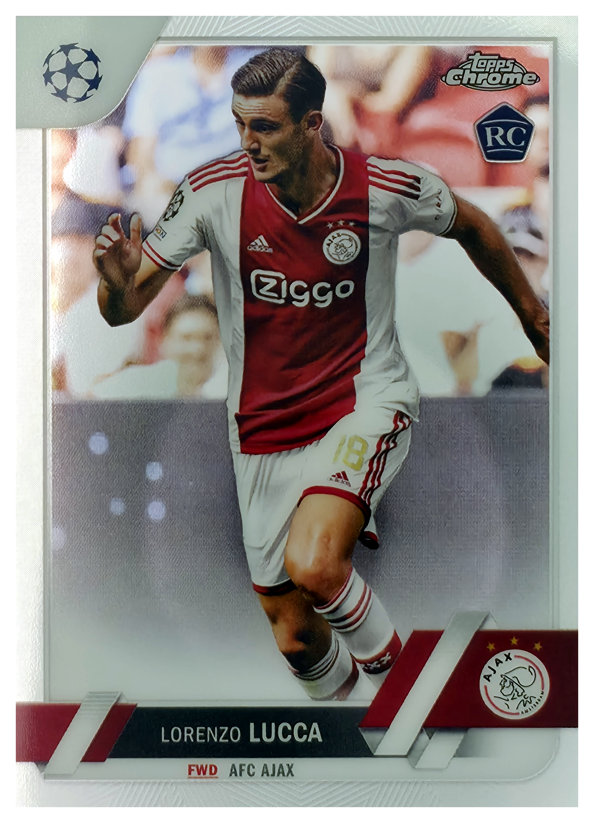 Lorenzo Lucca - Topps Chrome UEFA Club Competitions Base Set 2022-23, Nr. 143 – Rookie Card (Art.-Nr. SG105805)
