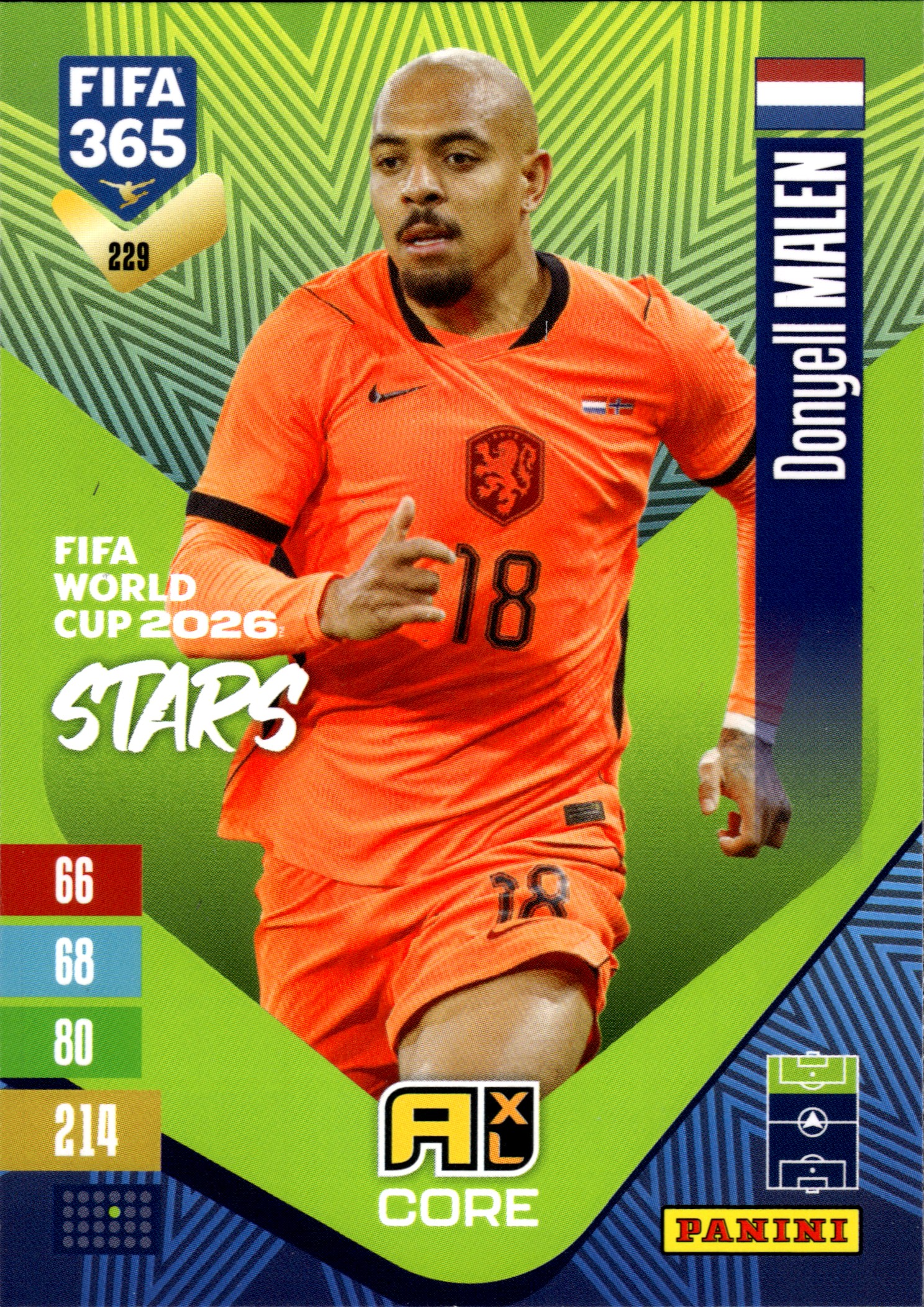 Donyell Malen - Panini Adrenalyn XL FIFA 365 FIFA World Cup 2026 Stars 2026-27, Nr. 229 (Art.-Nr. SG110237)