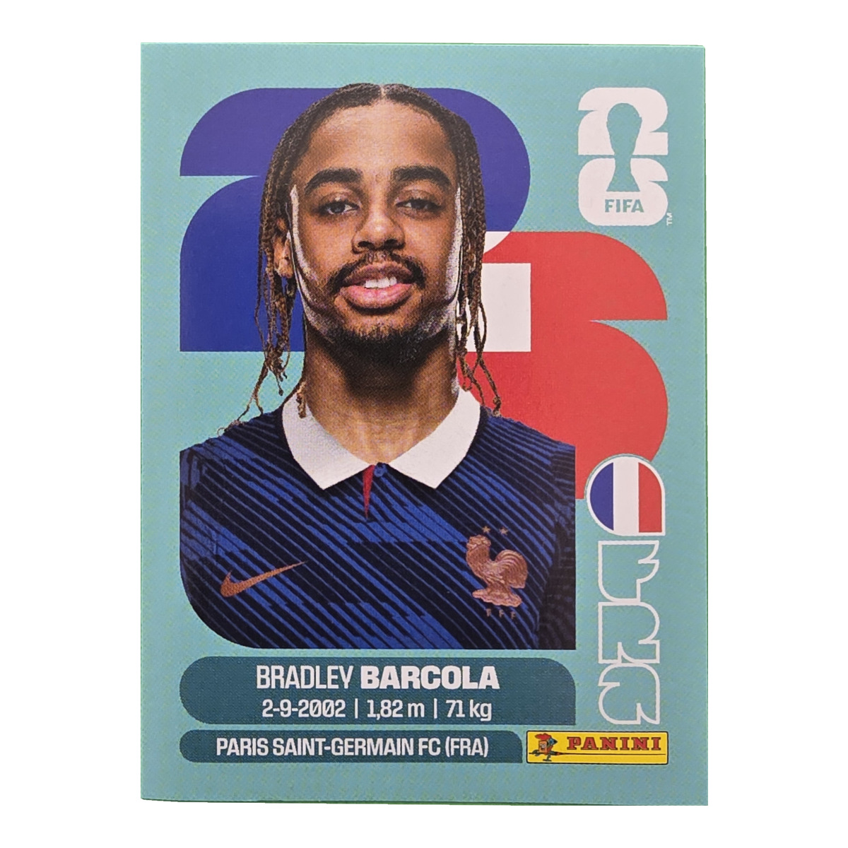Bradley Barcola - Frankreich, FIFA WM 2026, Nr. FRA16