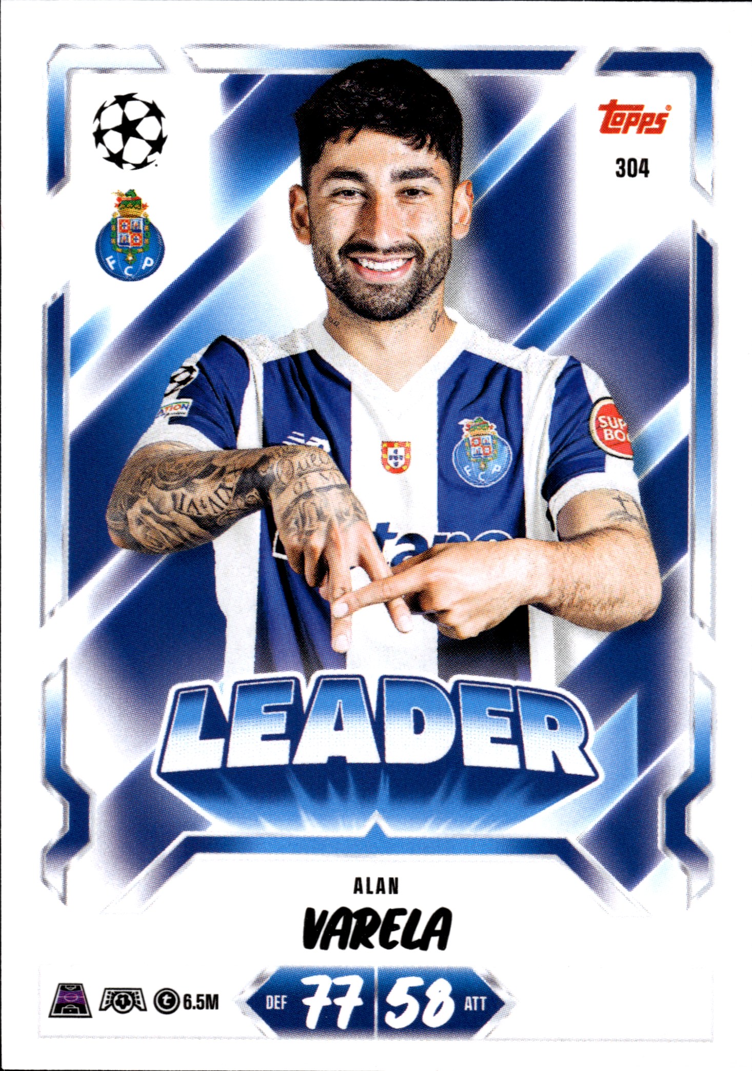 Alan Varela - Topps Match Attax UEFA Club Competitions Leader 2026-27, Nr. 304 (Art.-Nr. SG107138)