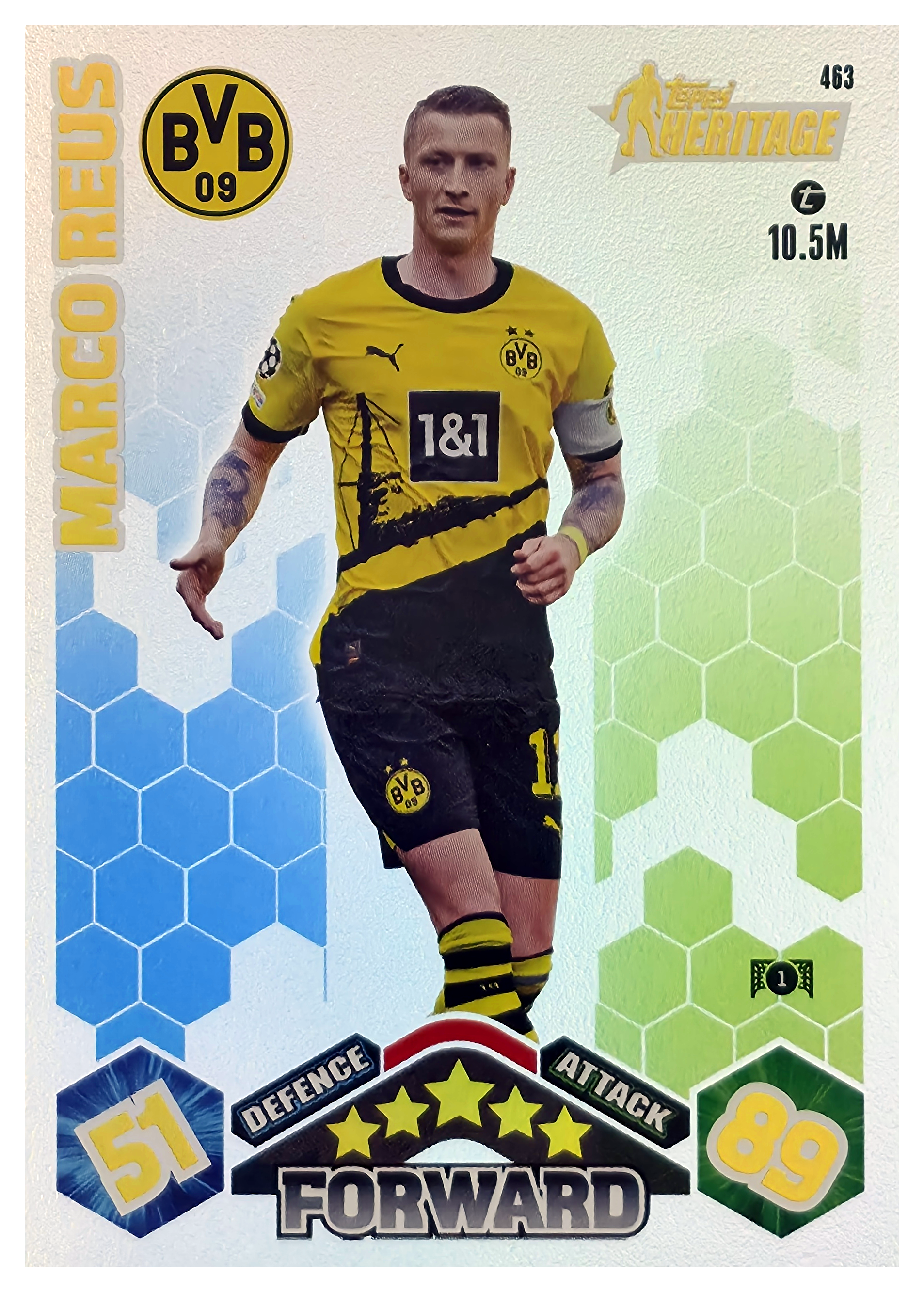 Marco Reus - Topps Match Attax UEFA Club Competitions Topps Heritage 2023-24, Nr. 463 (Art.-Nr. SG106435)