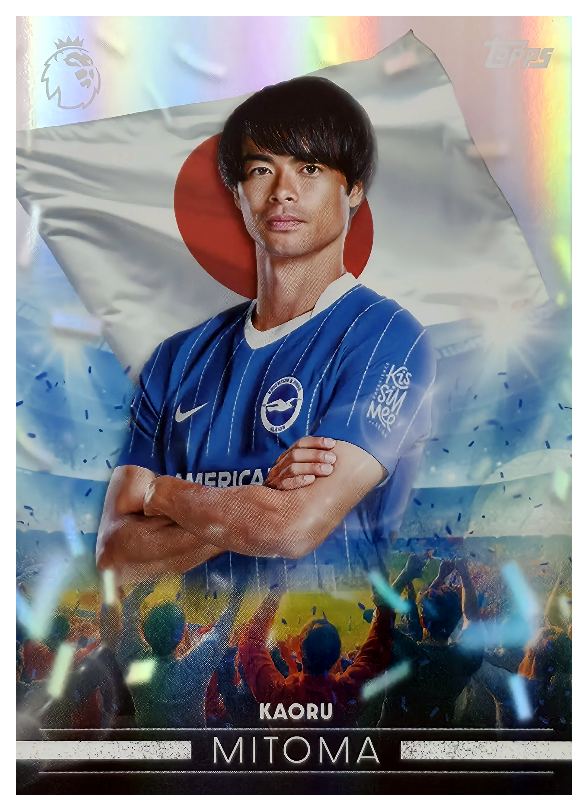 Kaoru Mitoma - Topps Flagship Premier League Flying the Flag 2026-27, Nr. FF 8 – Insert (Art.-Nr. SG105166)