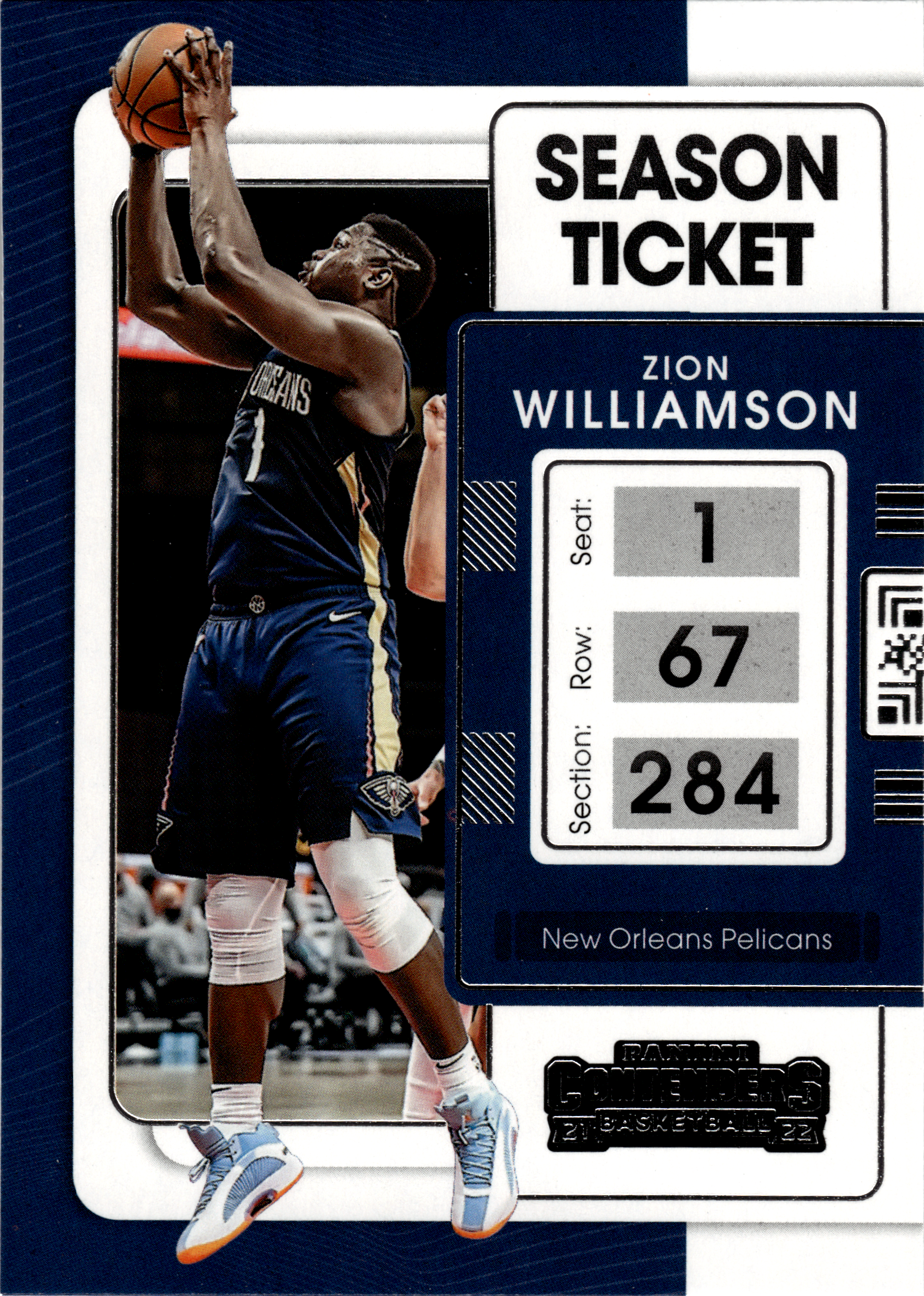 Zion Williamson - Panini Contenders Season Ticket 2021-22, Nr. 35 (Art.-Nr. SG103546)