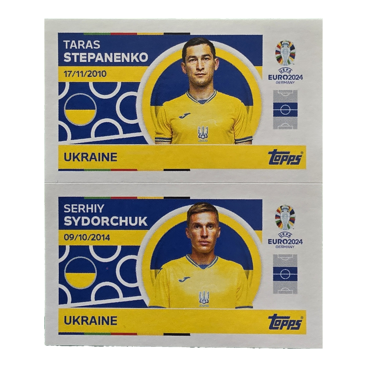 Taras Stepanenko / Serhiy Sydorchuk - Ukraine, UEFA Euro 2024, Nr. UKR10-11